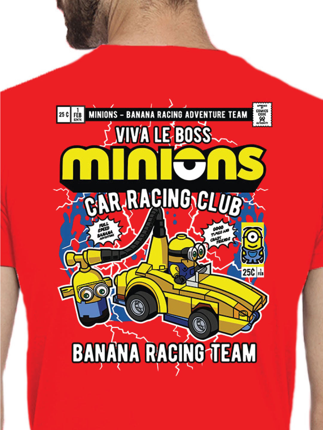 Minions Back Print – Tantra Original Brand Since 1997 – Unisex Cotton Tee – Fun Everyday Wear - Shipping Globally!