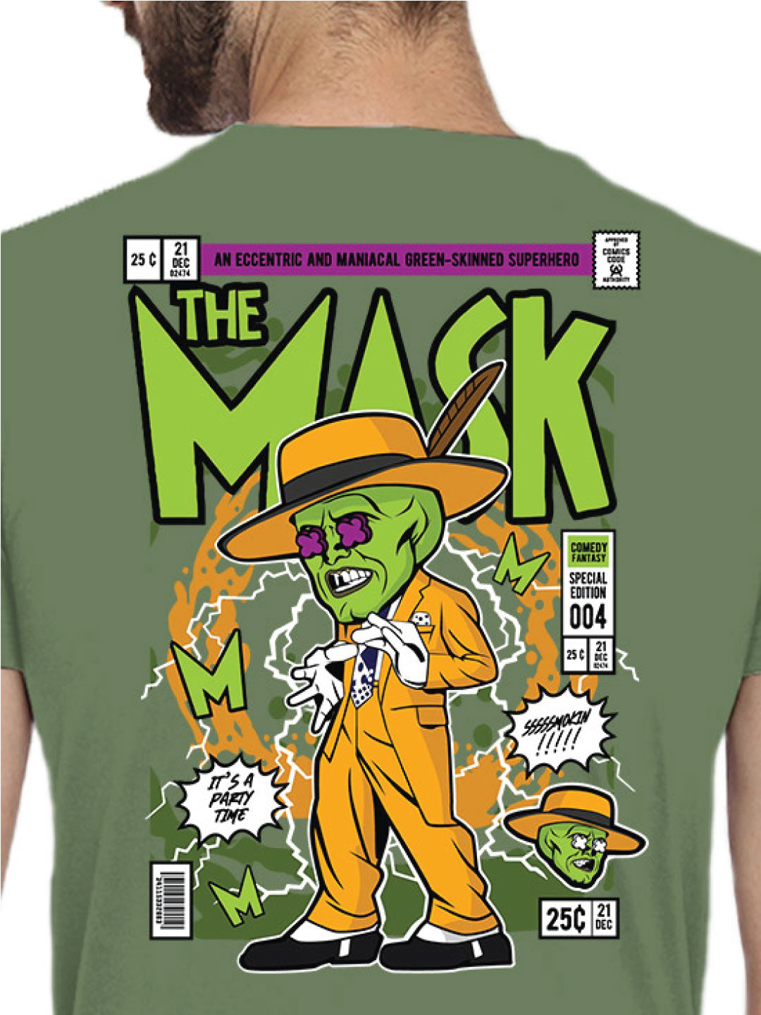 The Mask Back Print – Tantra Original Brand Since 1997 – Unisex Cotton Tee Everyday Chill wear - Shipping Globally!