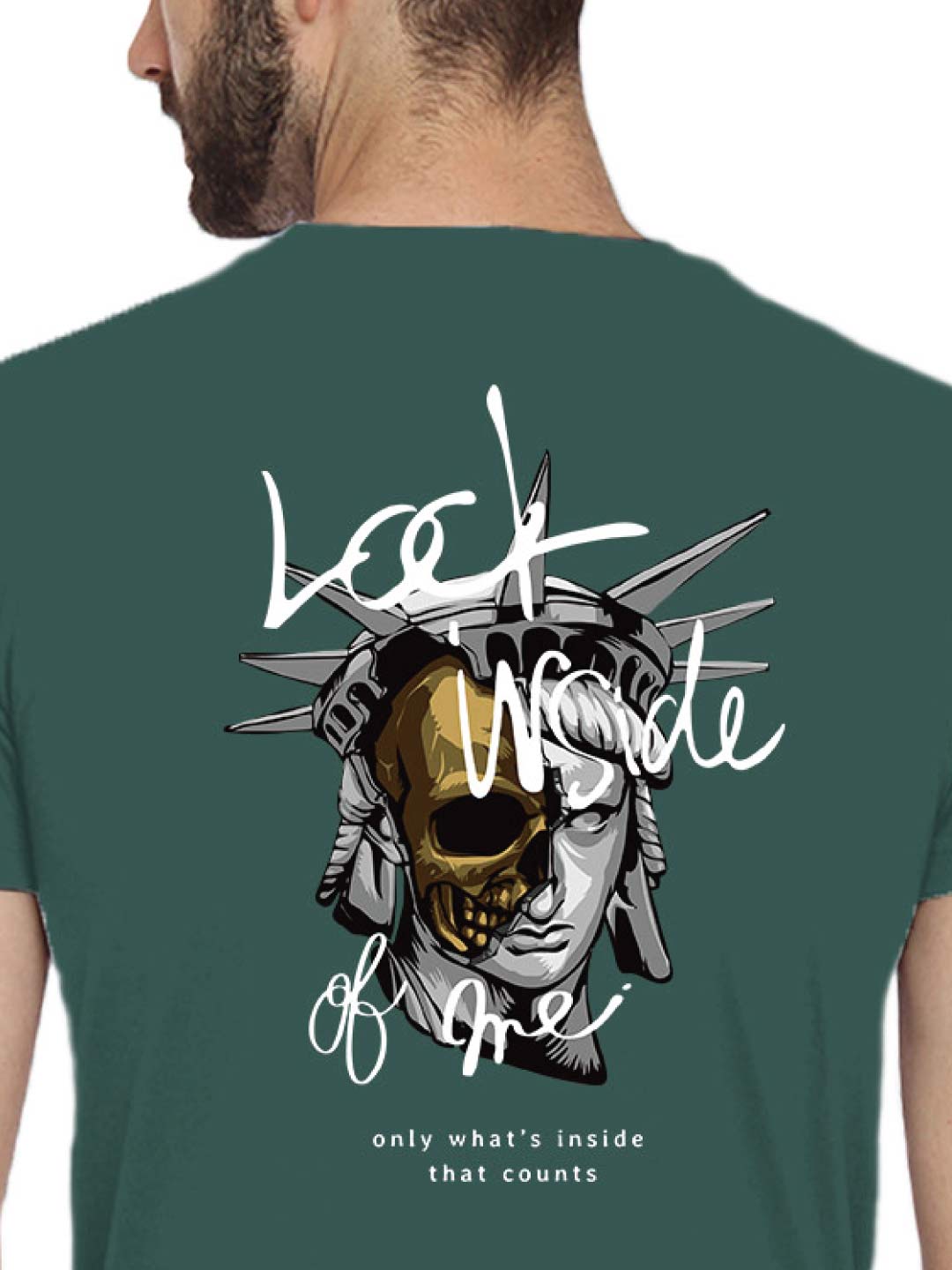 Liberty Back Print – Tantra Original Brand Since 1997 – Unisex Cotton Tee – Casual Everyday Wear - Shipping Globally!