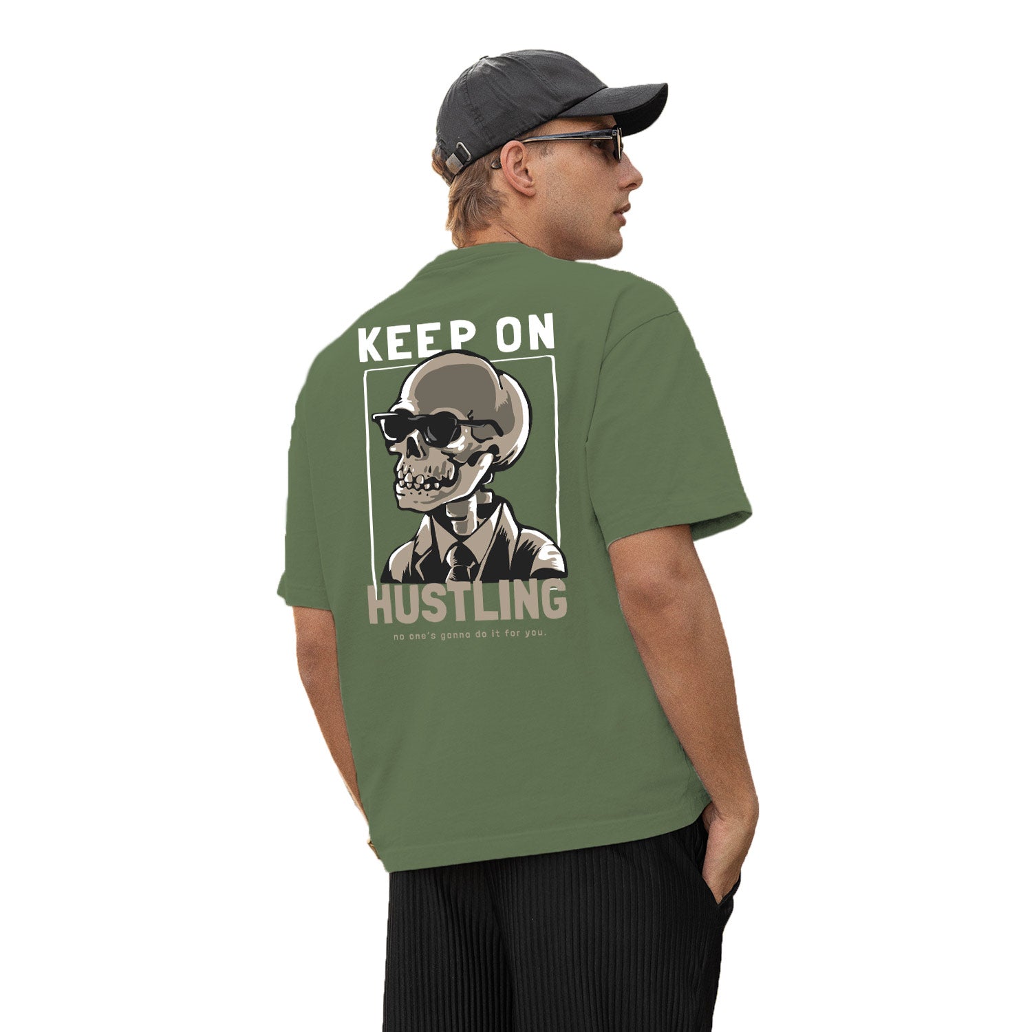 Hustling Oversize Back Print – Tantra Original Brand Since 1997 – Unisex Cotton Tee Everyday Wear - Shipping Globally!