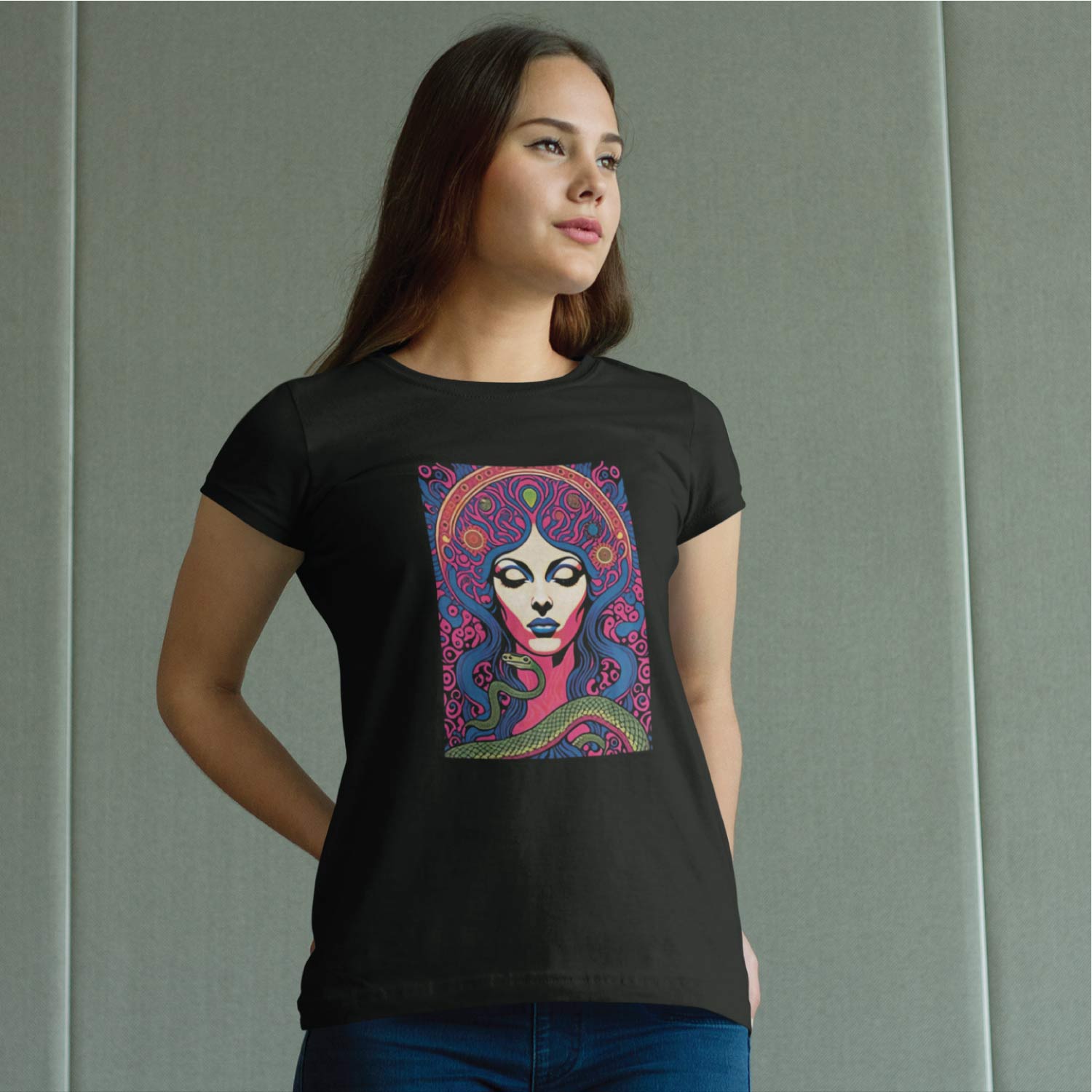 Tantra Black Magic Women's 100% Cotton Round Neck Graphic Printed T-Shirt - Shipping Globally!