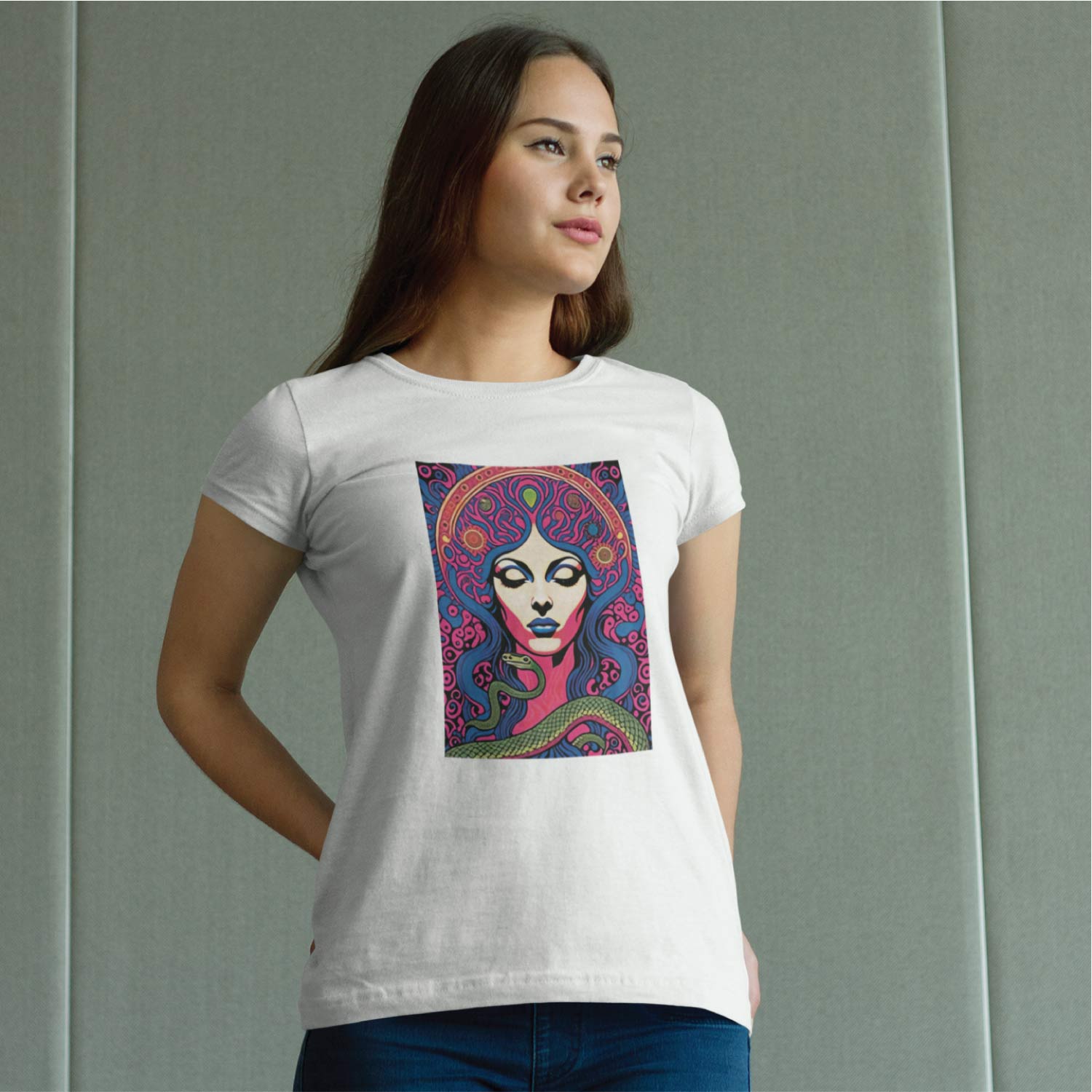 Tantra Black Magic Women's 100% Cotton Round Neck Graphic Printed T-Shirt - Shipping Globally!