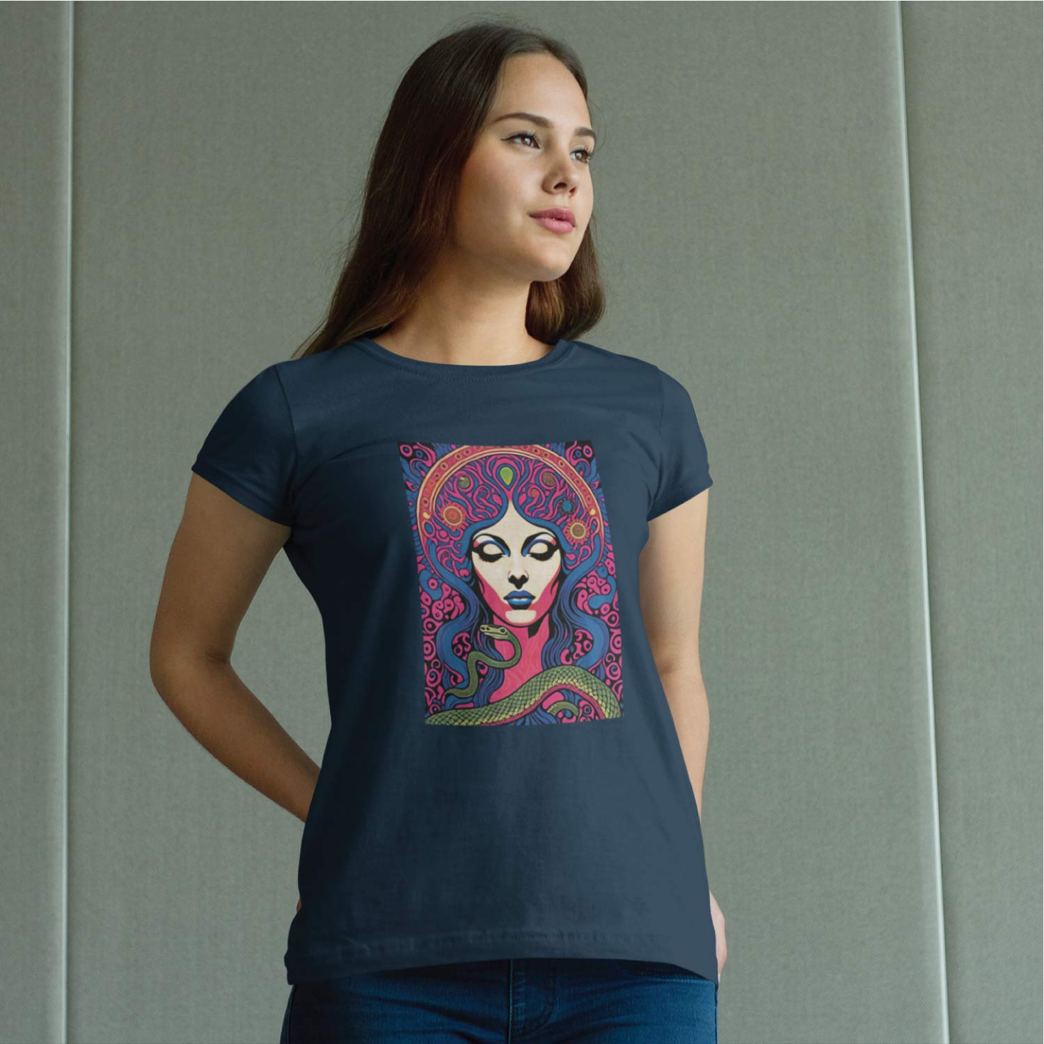 Tantra Black Magic Women's 100% Cotton Round Neck Graphic Printed T-Shirt - Shipping Globally!