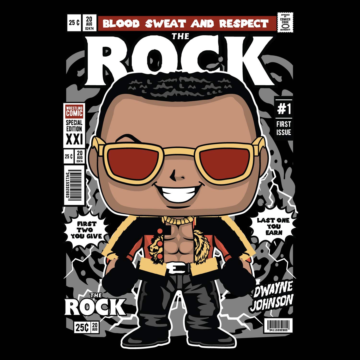 The Rock – Tantra Original Brand Since 1997 – Unisex Cotton Tee – Iconic Print Everyday Wear - Shipping Globally!