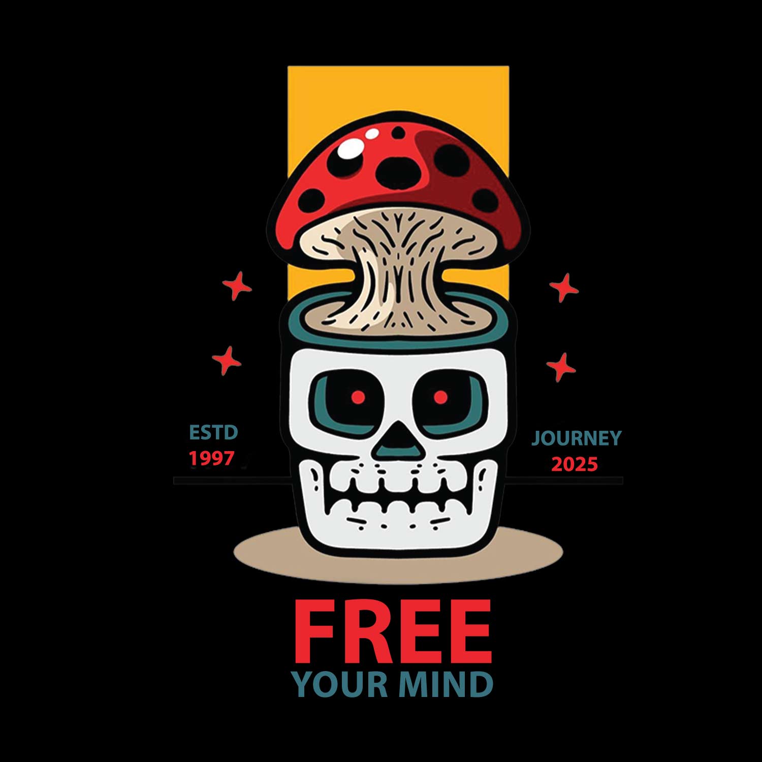 Free Your Mind 2 – Tantra Original Since 1997 – Unisex Cotton Tee Everyday Wear – Shipping Globally!