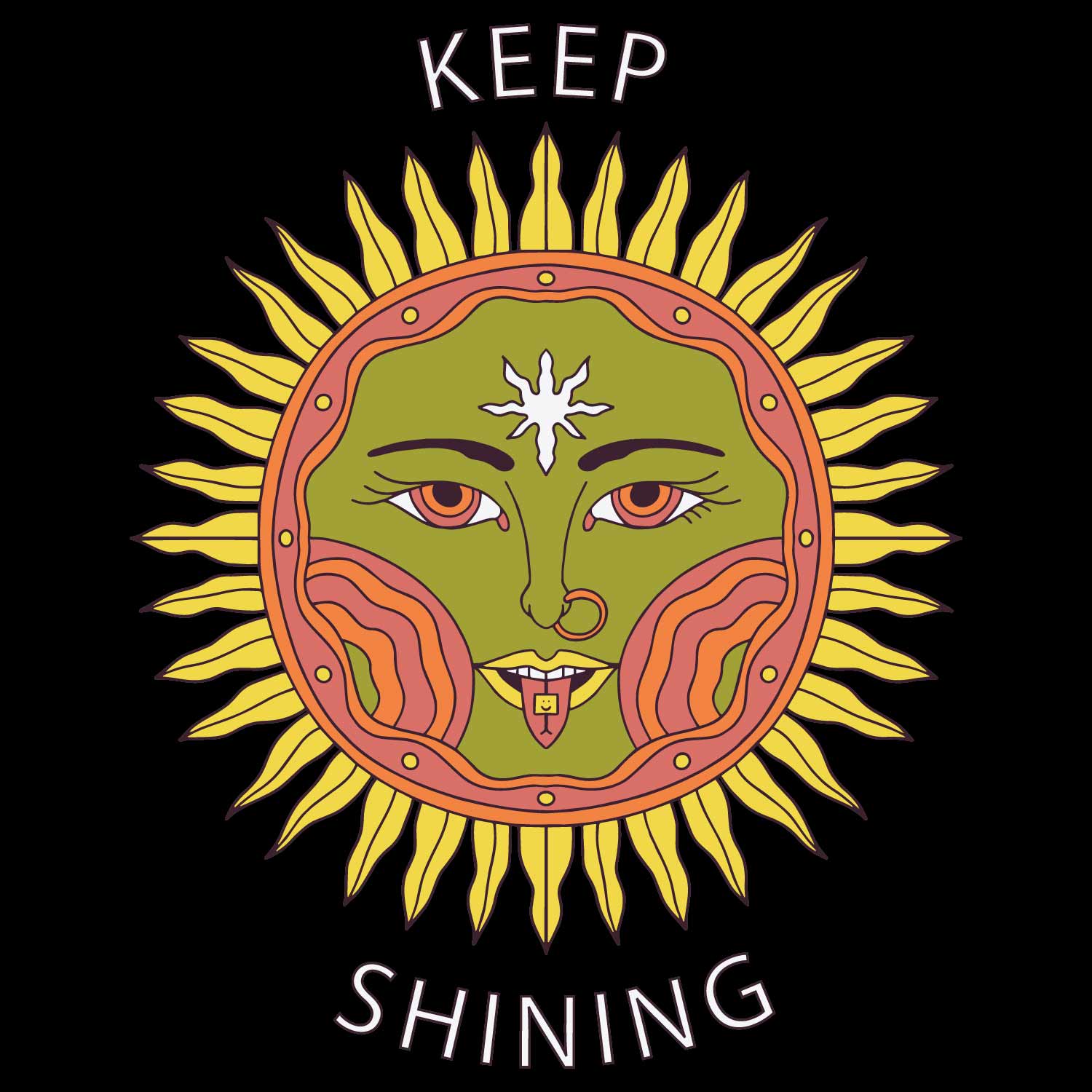 Keep Shining Tantra Original Since 1997 – Unisex Cotton Tee Everyday Wear – Shipping Globally!