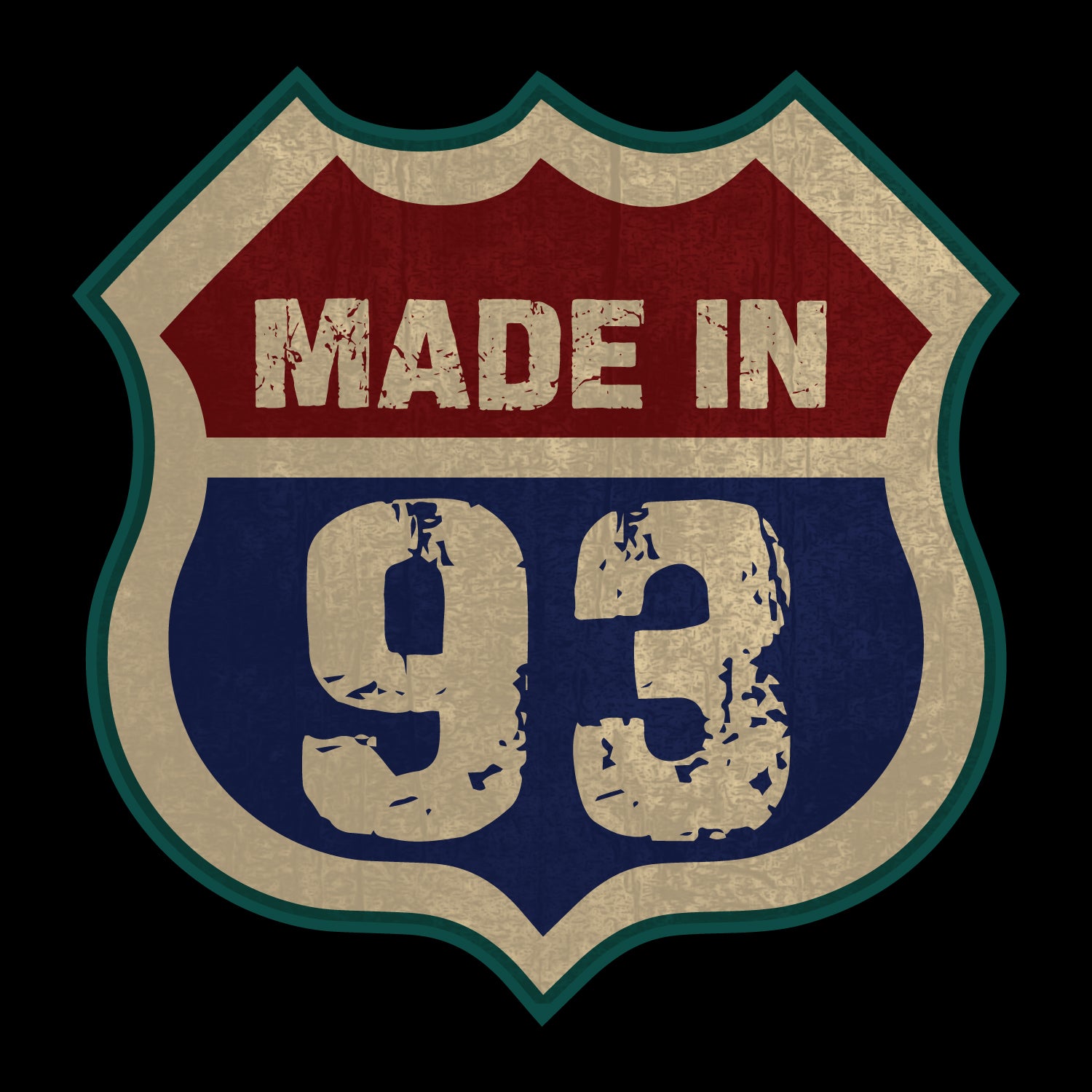 Made in 93 – Tantra Original Since 1997 – Unisex Cotton Tee Everyday Wear – Shipping Globally!