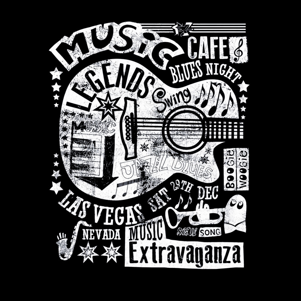 Musica Men's Back Graphic Print Cotton T-Shirt Everyday Comfort Wear Original Since 1997 Shipping Globally