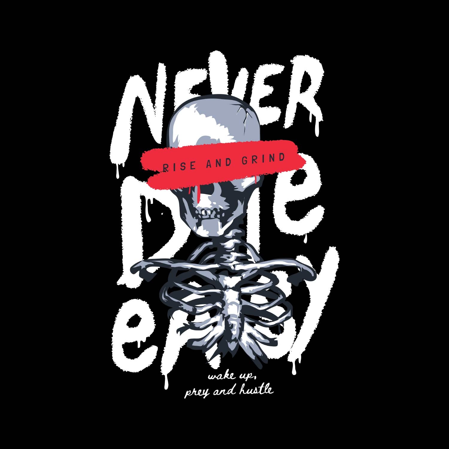 Die Easy Back Print T-Shirt – Tantra Original Brand Since 1997 – Unisex Cotton Tee – Regular Fit Everyday Wear - Shipping Globally!