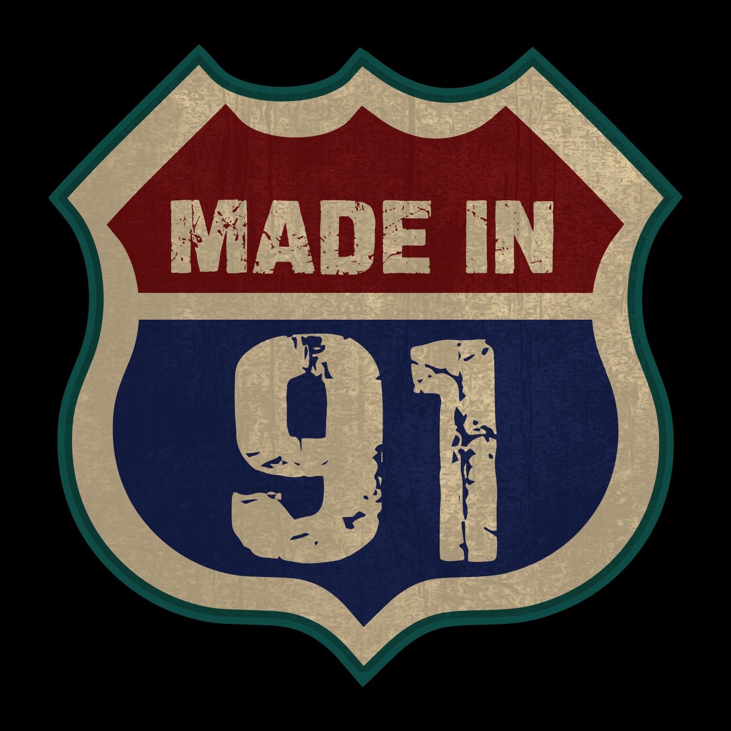 Made in 91 – Tantra Original Since 1997 – Unisex Cotton Tee Everyday Wear – Shipping Globally!