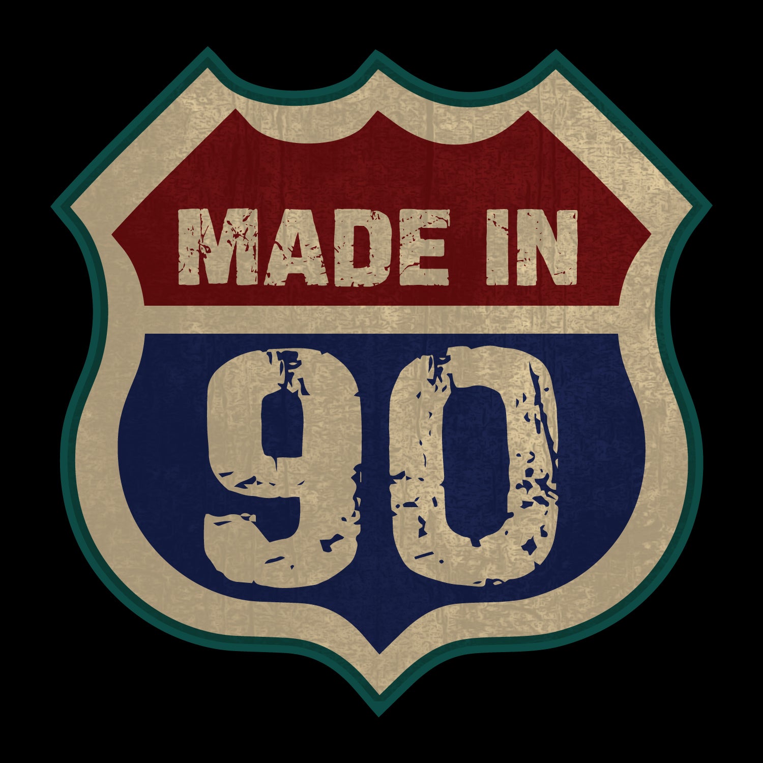 Made in 90 – Tantra Original Since 1997 – Unisex Cotton Tee Everyday Wear – Shipping Globally!