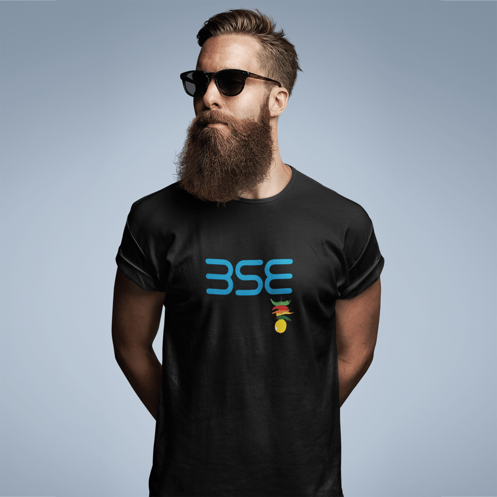BSE Men's Round Neck Printed T-Shirt - Shipping Globally!