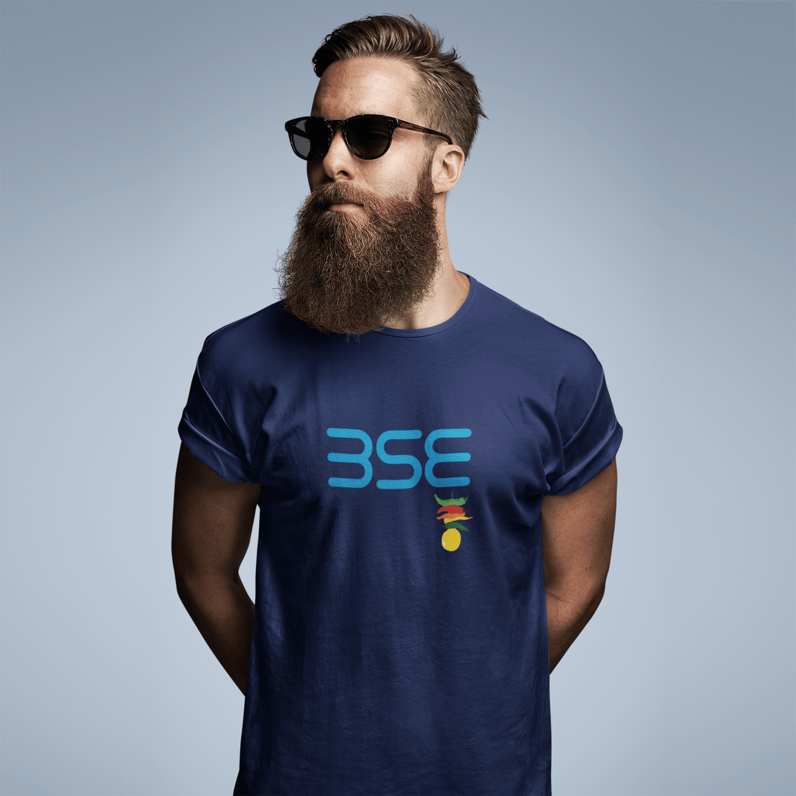 BSE Men's Round Neck Printed T-Shirt - Shipping Globally!