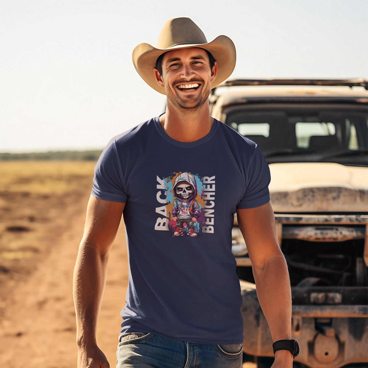 Tantra Back Bencher - Graphic Print Regular Fit Half Sleeve Round Neck Cotton T-Shirt - Shipping Globally!