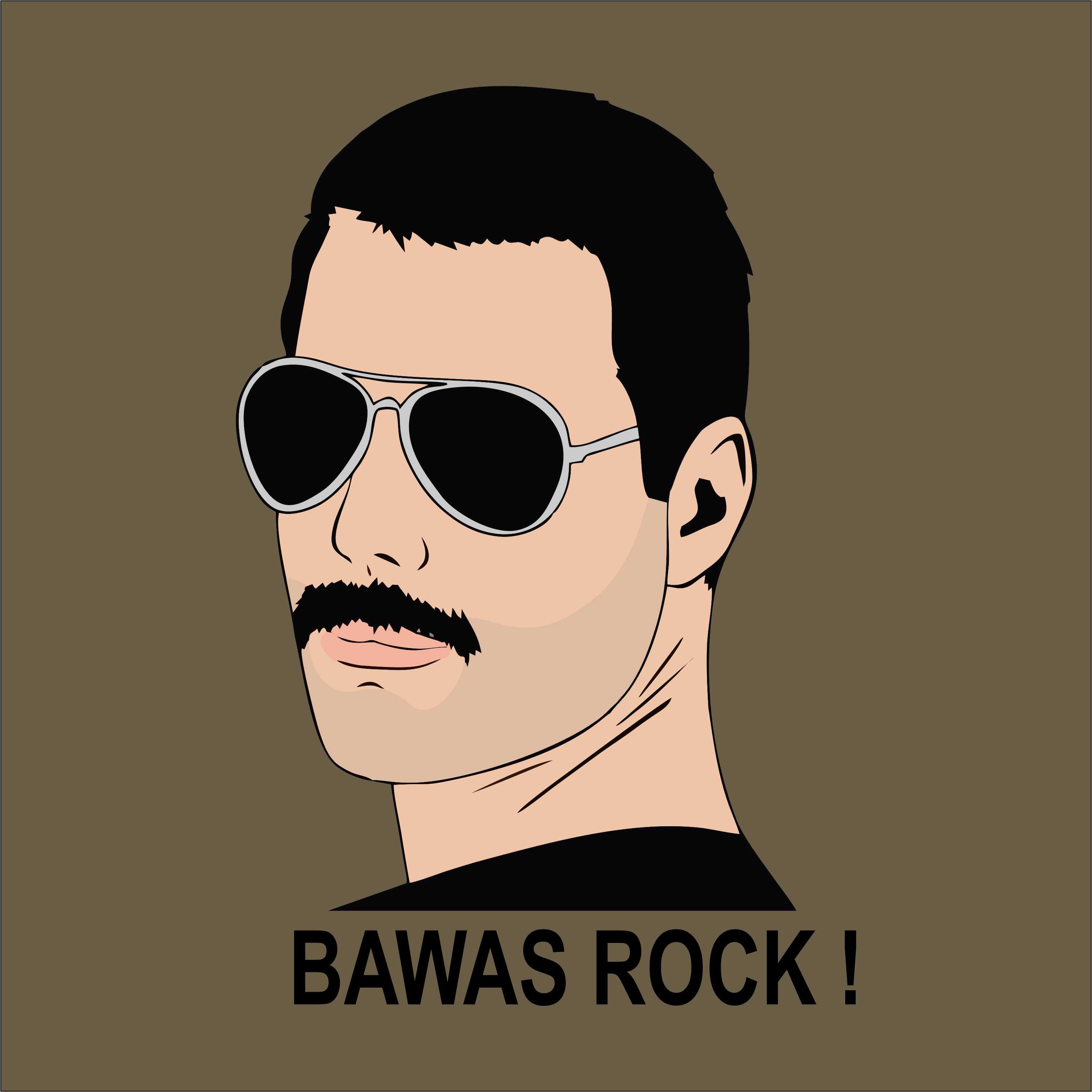 Bawas Rock – Tantra Original Brand Since 1997 – Unisex Cotton Tee – Bold Statement Graphic Everyday Wear - Shipping Globally!