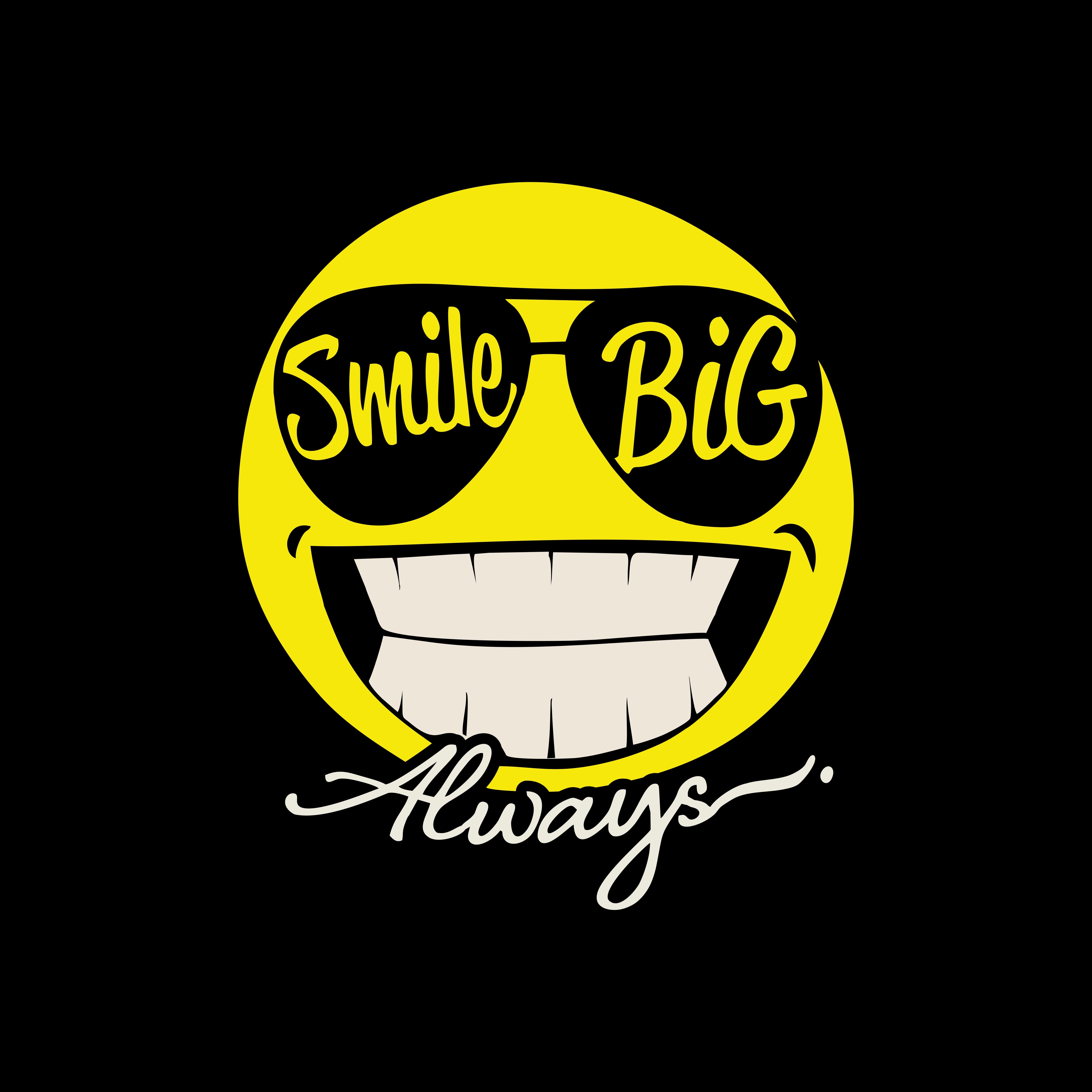 Tantra Big Smile - Graphic Print Regular Fit Half Sleeve Round Neck Cotton T-Shirt - Shipping Globally!