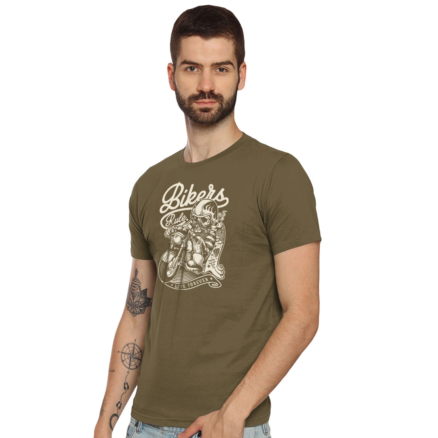 Biker Rule Graphic Tee - Tantra Original Brand (Since 1997) - Regular Fit, Half Sleeve, Round Neck, Premium Cotton, Casual Wear - Shipping Globally!