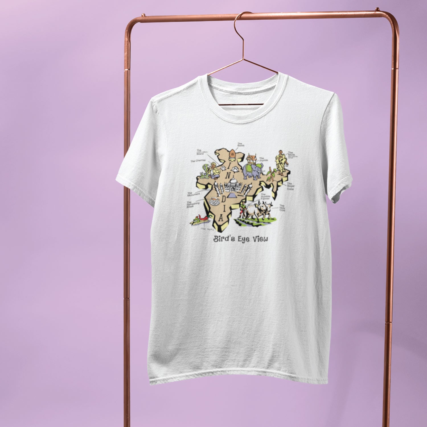 Birds Eye View T-Shirt – Tantra Original Brand Since 1997 – Unisex Graphic Cotton Tee – Stylish & Comfortable Casual Wear - Shipping Globally!