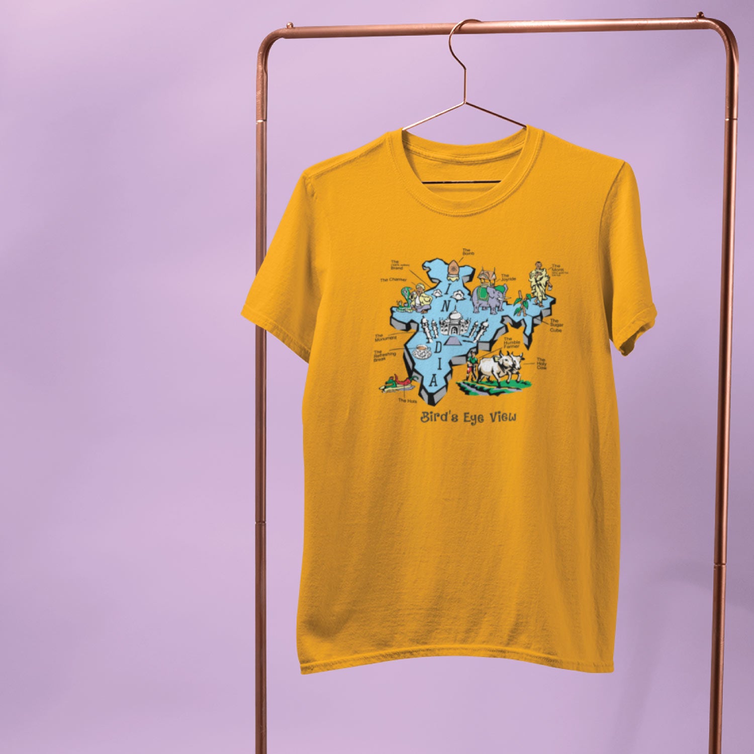 Birds Eye View T-Shirt – Tantra Original Brand Since 1997 – Unisex Graphic Cotton Tee – Stylish & Comfortable Casual Wear - Shipping Globally!