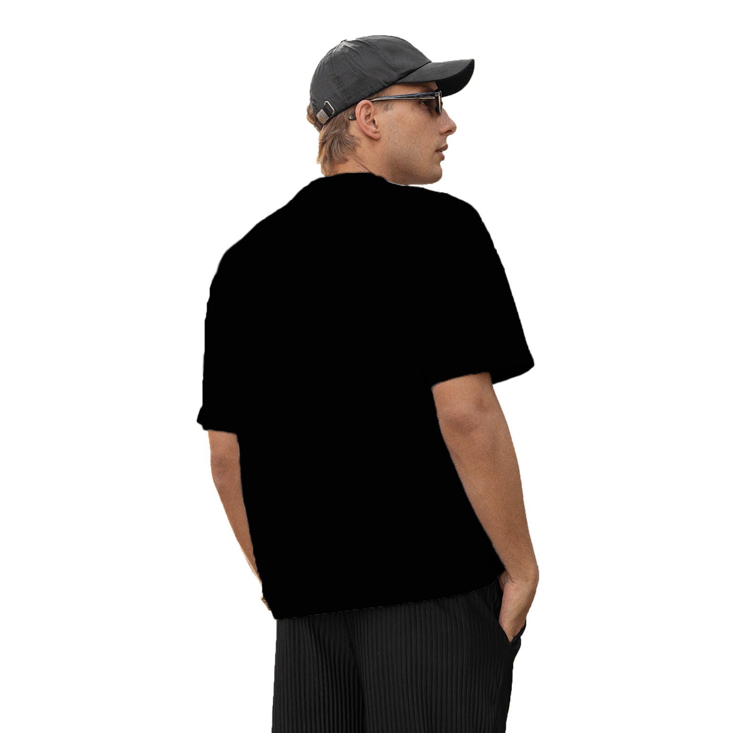 Black Plain Oversize T-Shirt – Tantra Original Brand Since 1997 – Unisex Cotton Tee – Minimal Everyday Essential - Shipping Globally!