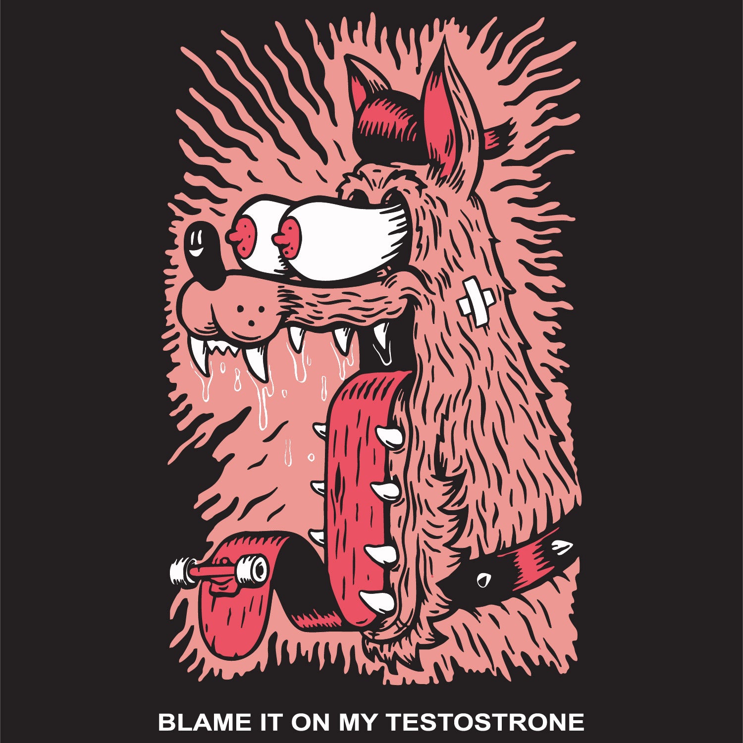 Tantra Blame It - Graphic Print Regular Fit Half Sleeve Round Neck Cotton T-Shirt - Shipping Globally!