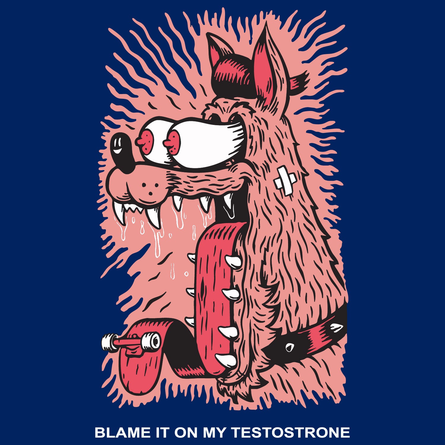 Tantra Blame It - Graphic Print Regular Fit Half Sleeve Round Neck Cotton T-Shirt - Shipping Globally!