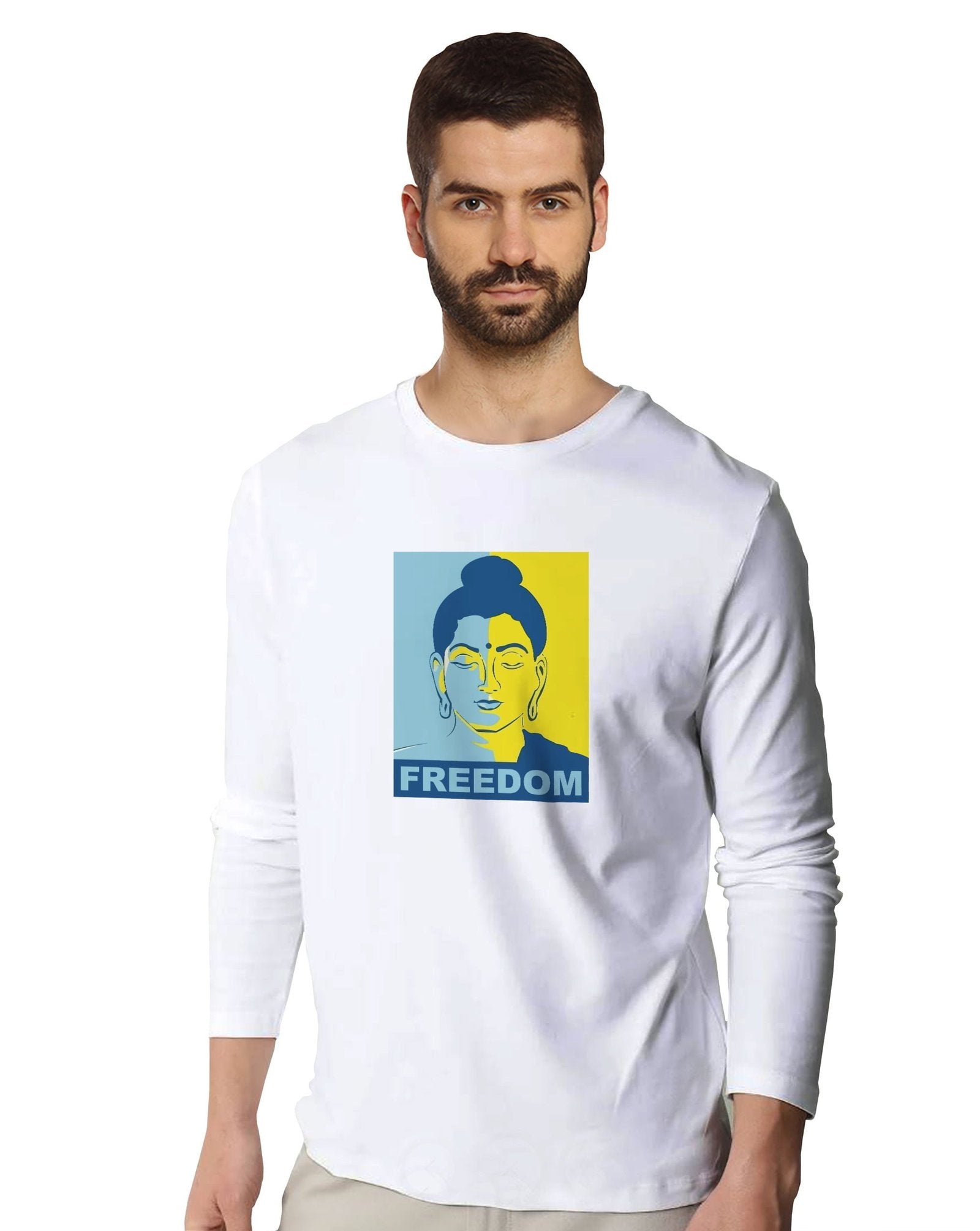 Buddha Freedom (Full Sleeves) - Mens T-shirts - Shipping Globally!