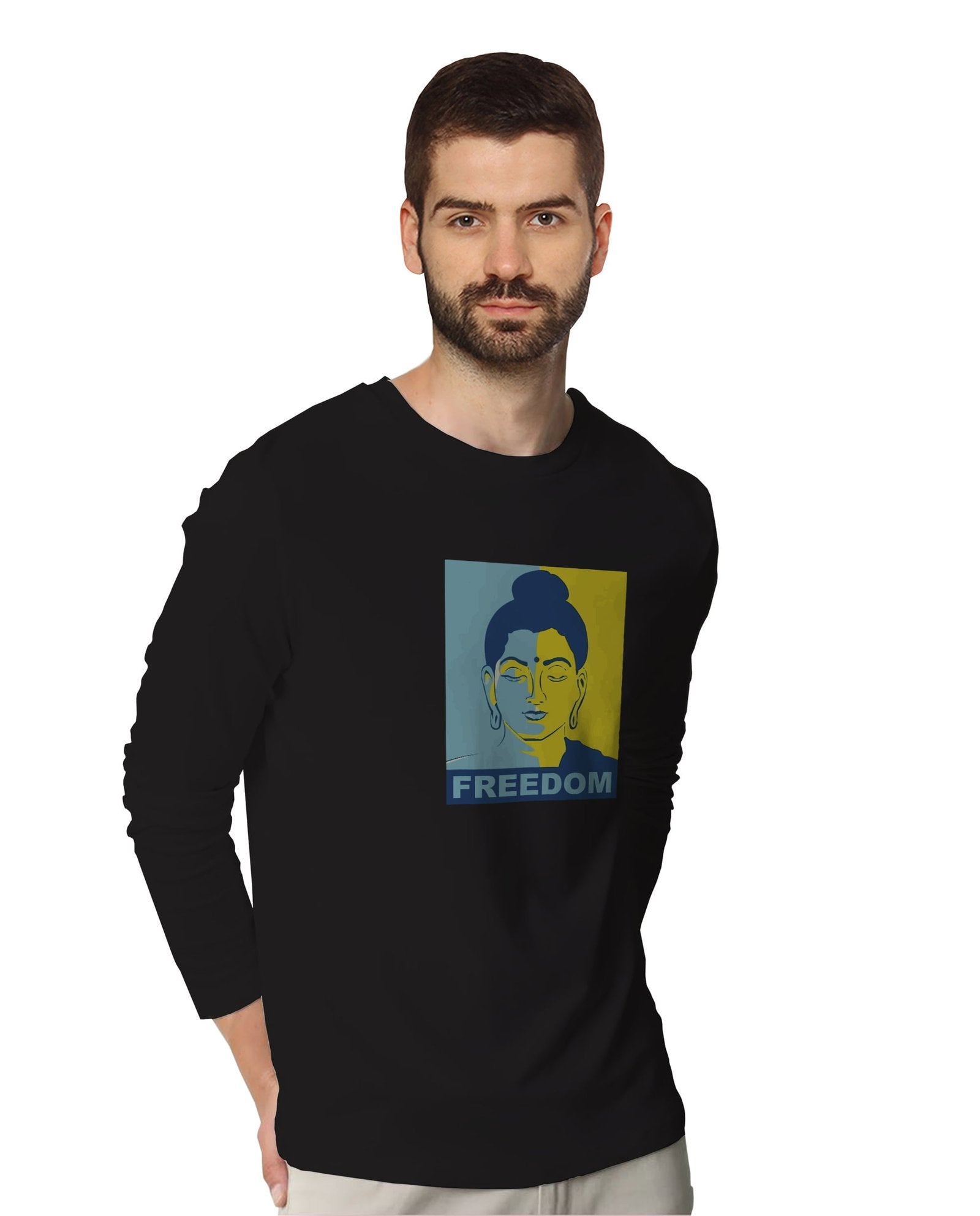 Buddha Freedom (Full Sleeves) - Mens T-shirts - Shipping Globally!