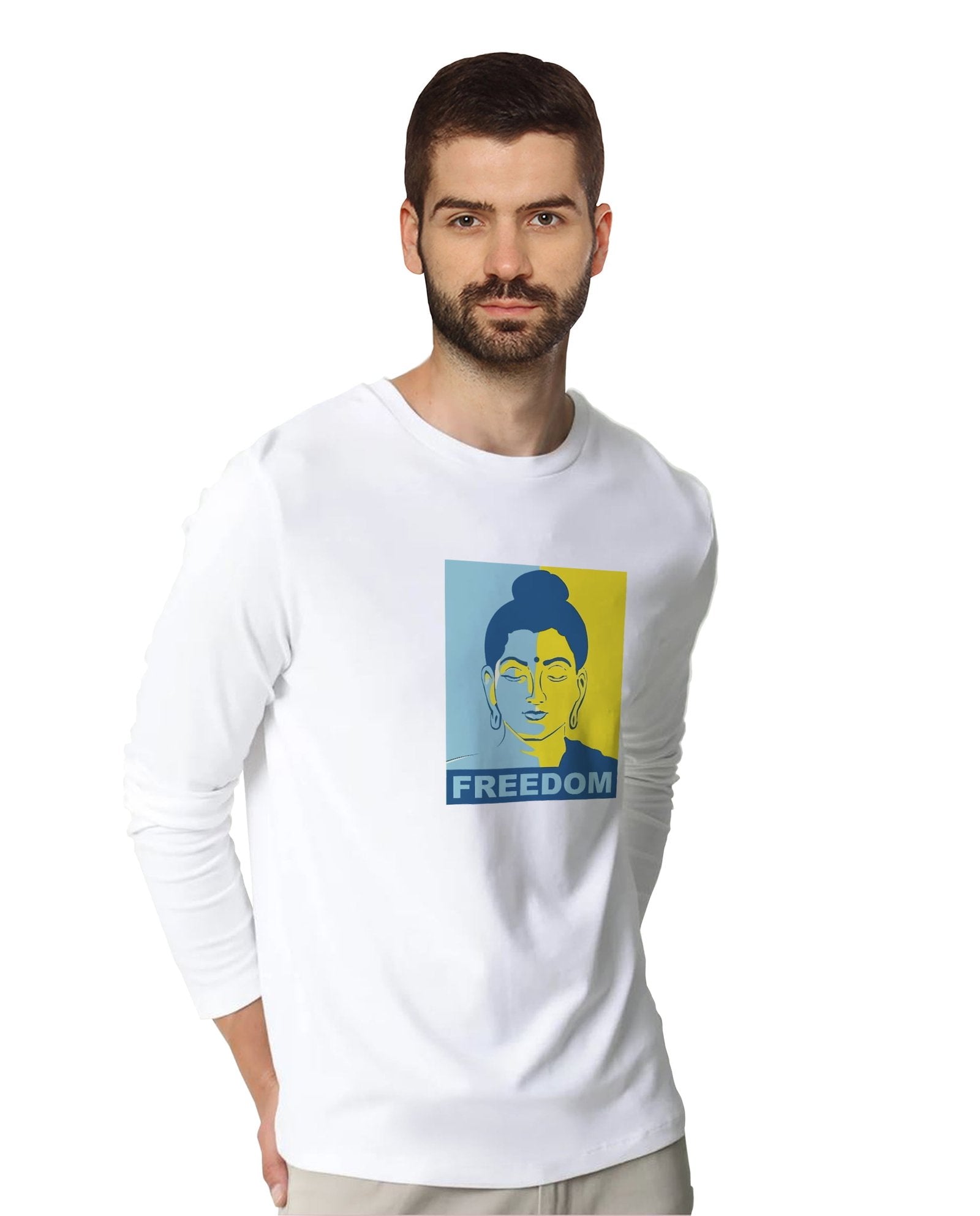 Buddha Freedom (Full Sleeves) - Mens T-shirts - Shipping Globally!