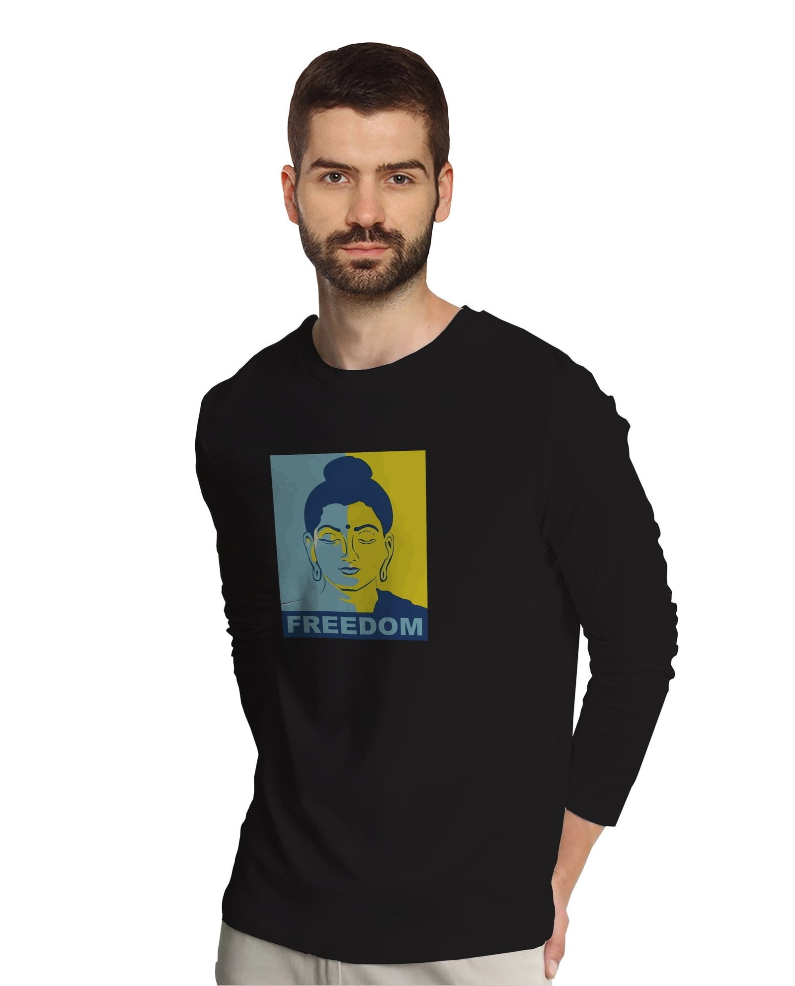 Buddha Freedom (Full Sleeves) - Mens T-shirts - Shipping Globally!
