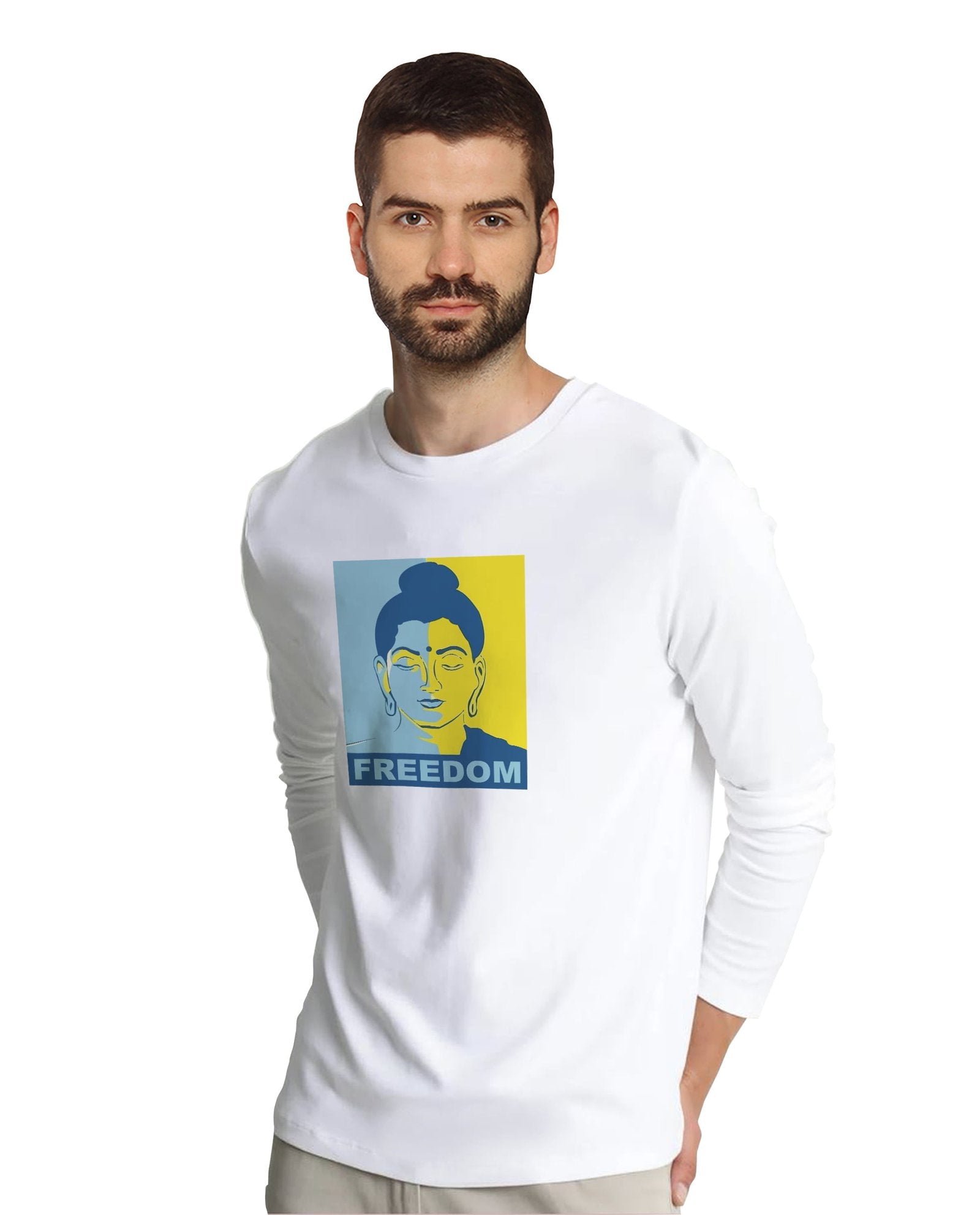Buddha Freedom (Full Sleeves) - Mens T-shirts - Shipping Globally!