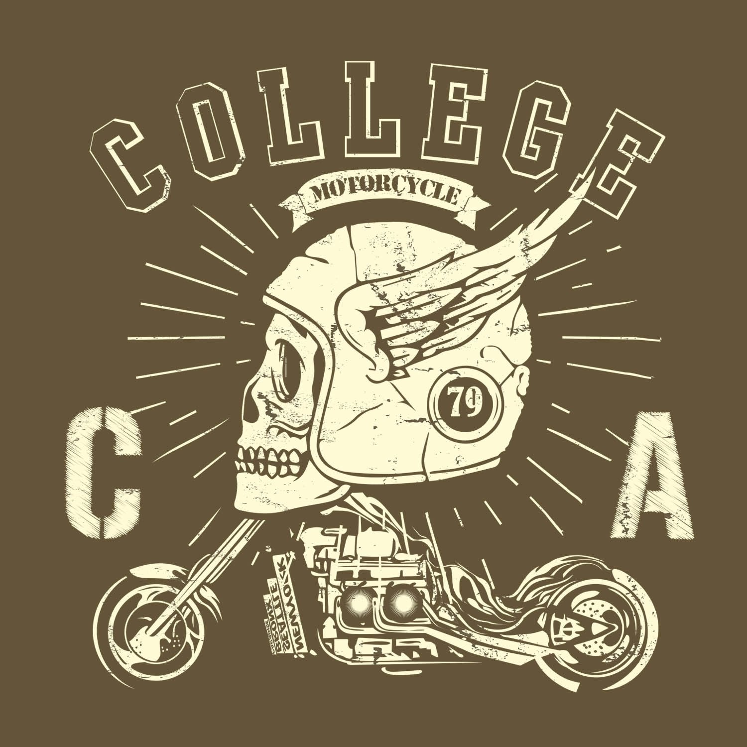 College - Mens T-shirts - Shipping Globally!