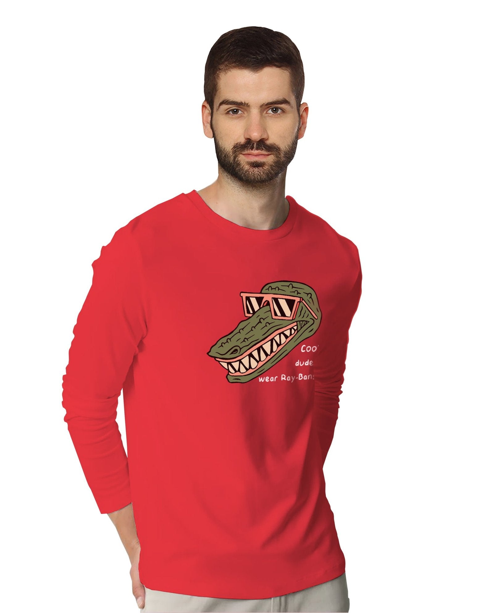 Cool Dude (Full Sleeves) - Mens T-shirts - Shipping Globally!