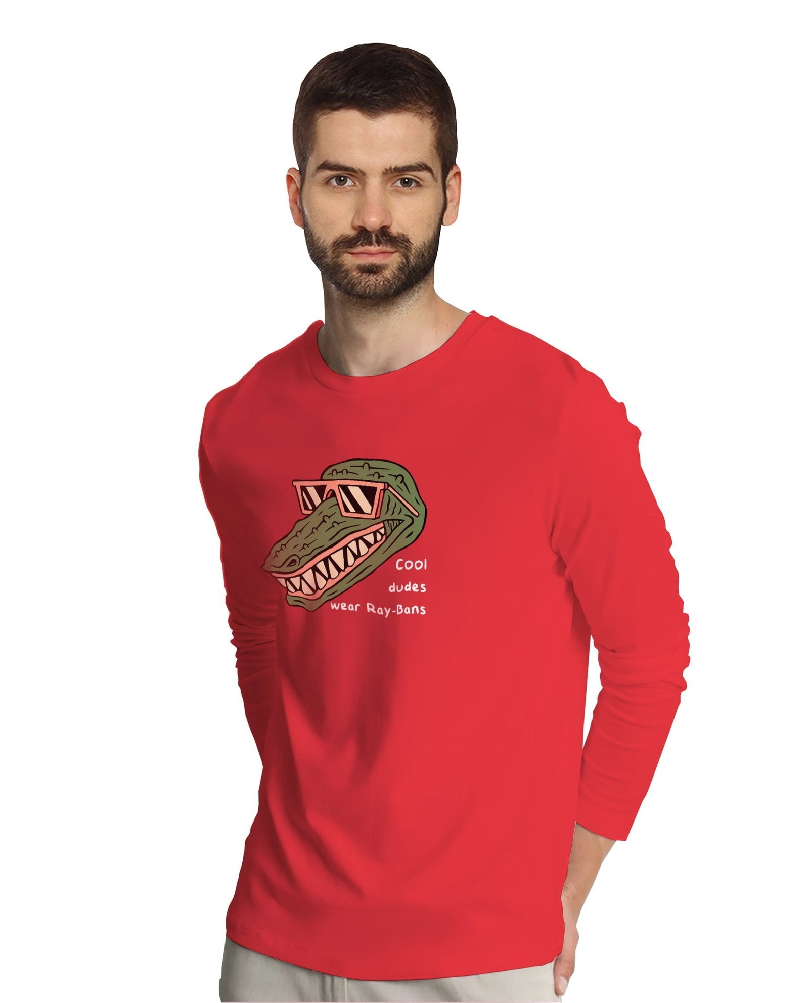 Cool Dude (Full Sleeves) - Mens T-shirts - Shipping Globally!