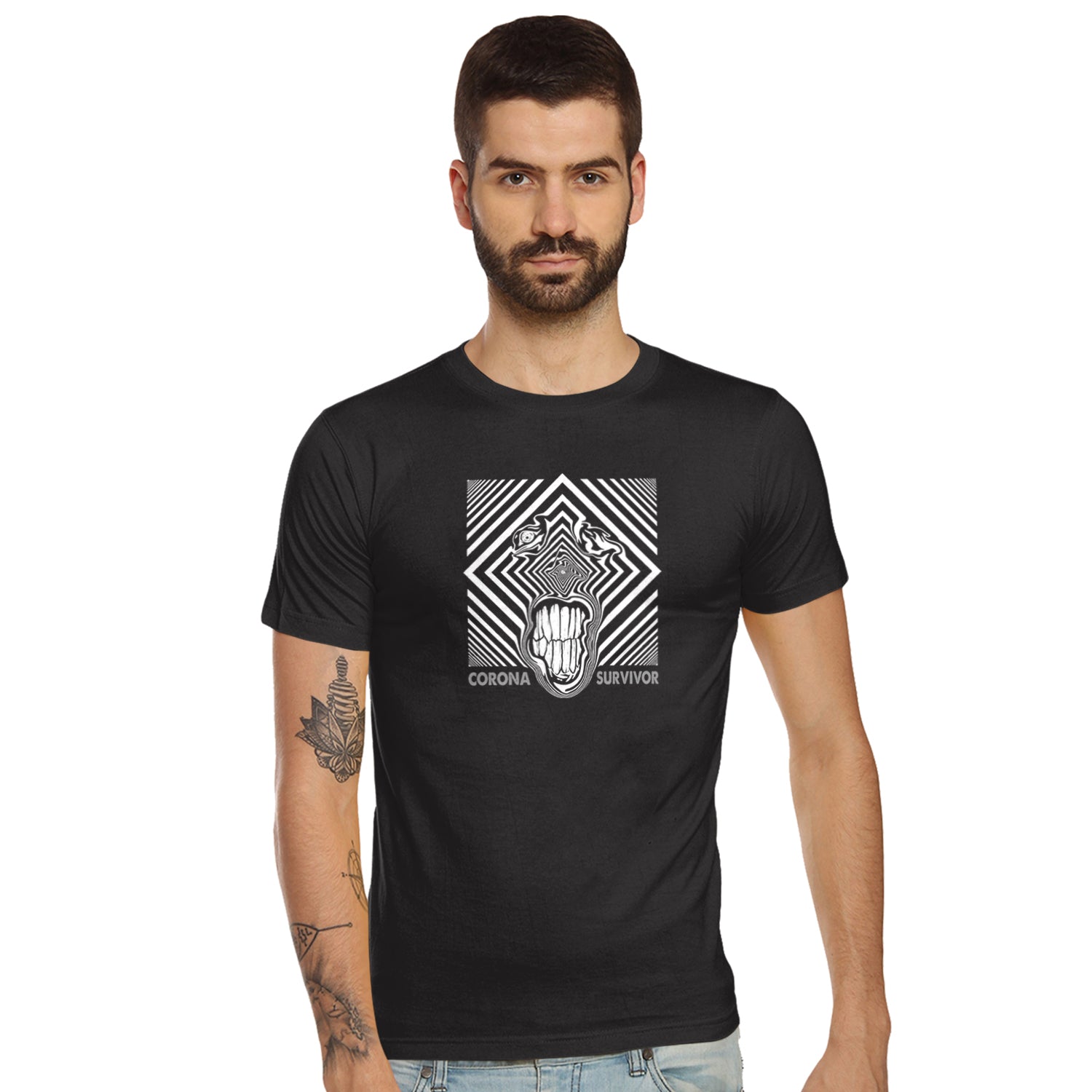 Corona Survivor – Tantra Original Brand Since 1997 – Unisex Cotton Tee Everyday Wear - Shipping Globally!