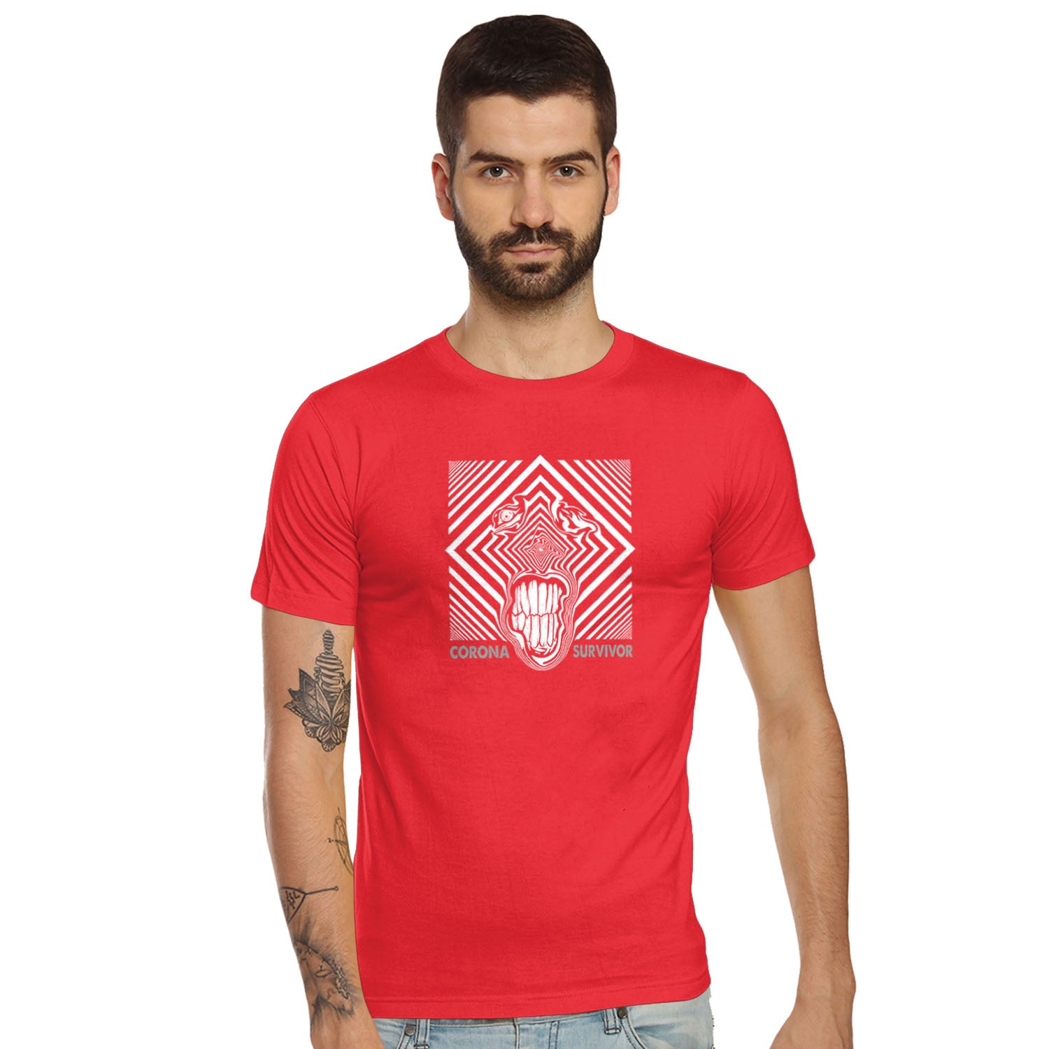 Corona Survivor – Tantra Original Brand Since 1997 – Unisex Cotton Tee Everyday Wear - Shipping Globally!