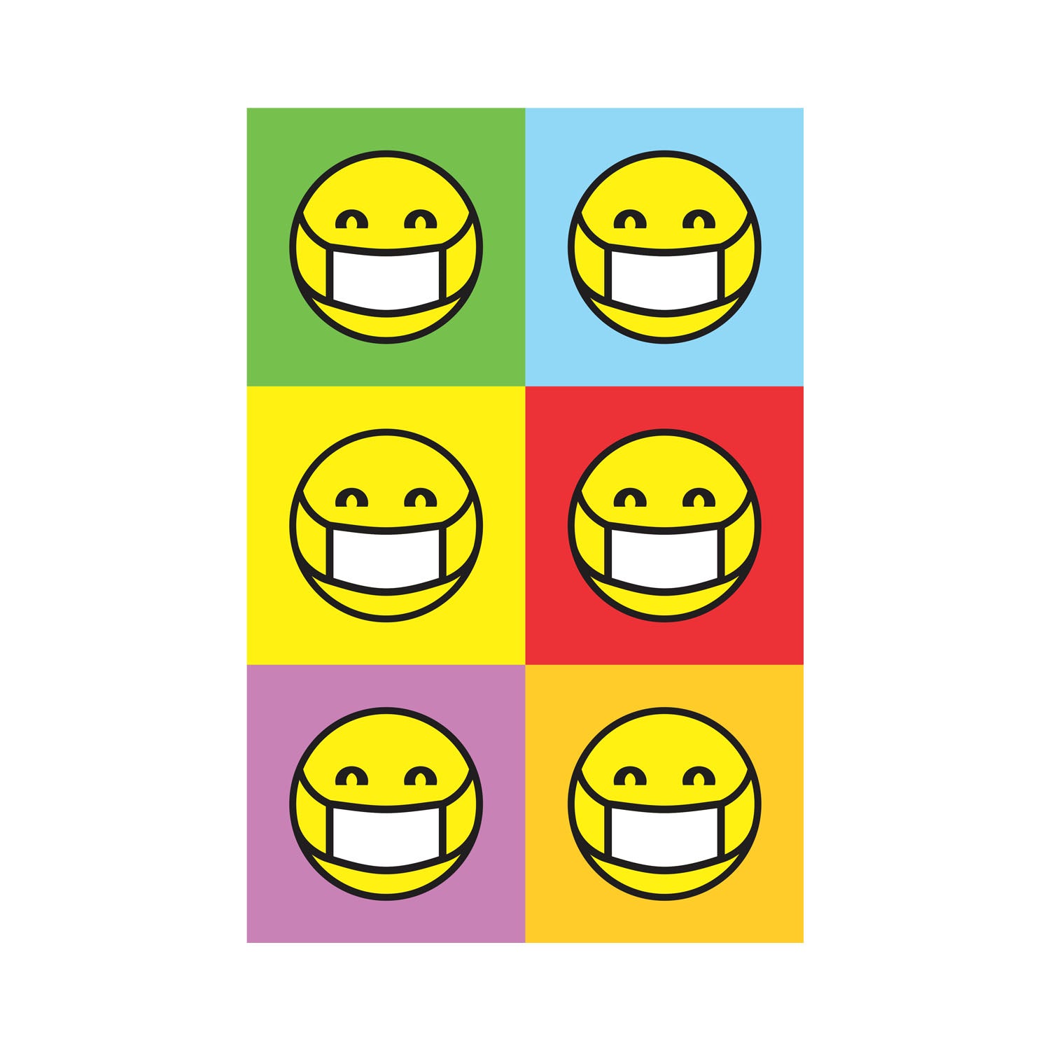 Smiley Mask – Tantra Original Brand Since 1997 – Unisex Cotton Tee Everyday Wear - Shipping Globally!