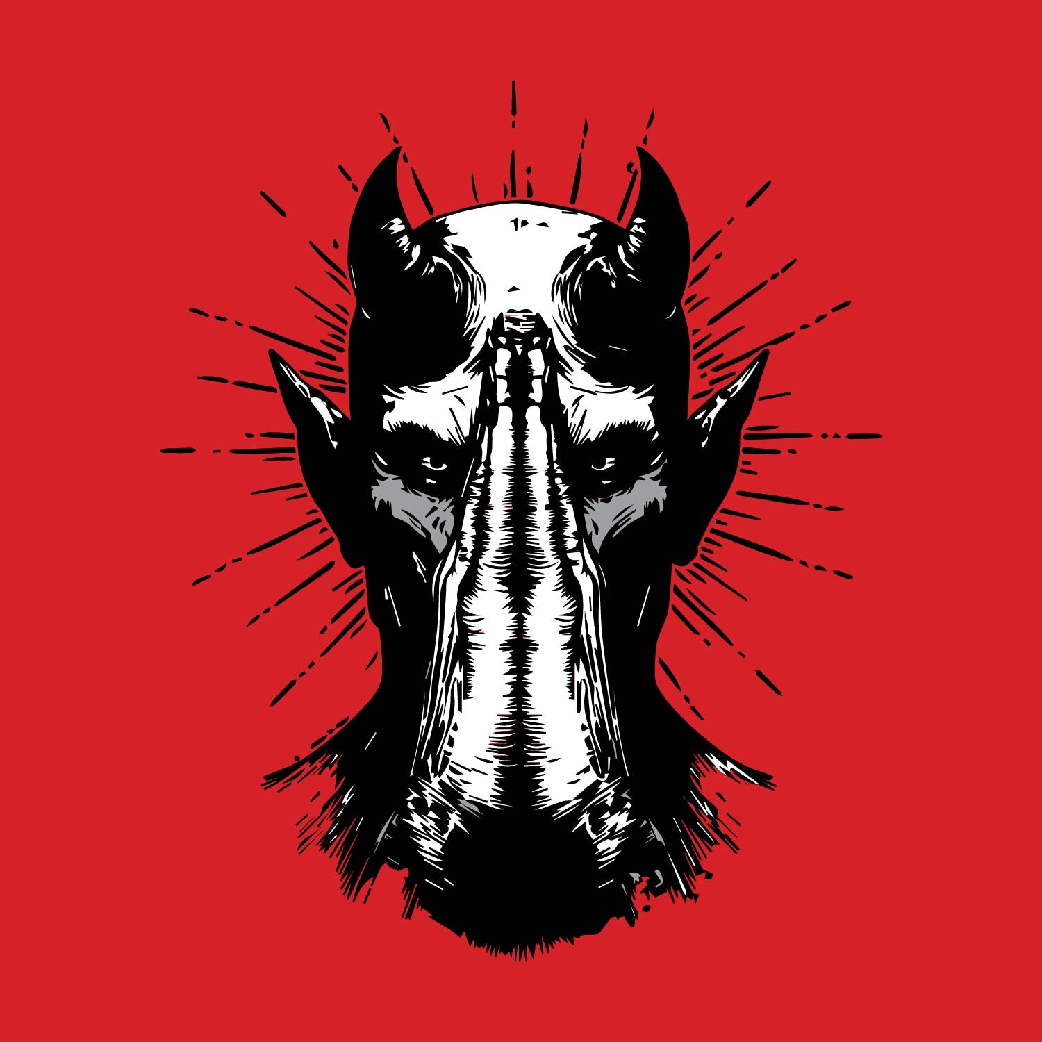 Devil Hand – Tantra Original Brand Since 1997 – Unisex Graphic Cotton Tee – Edgy Occult-Inspired wear - Shipping Globally!