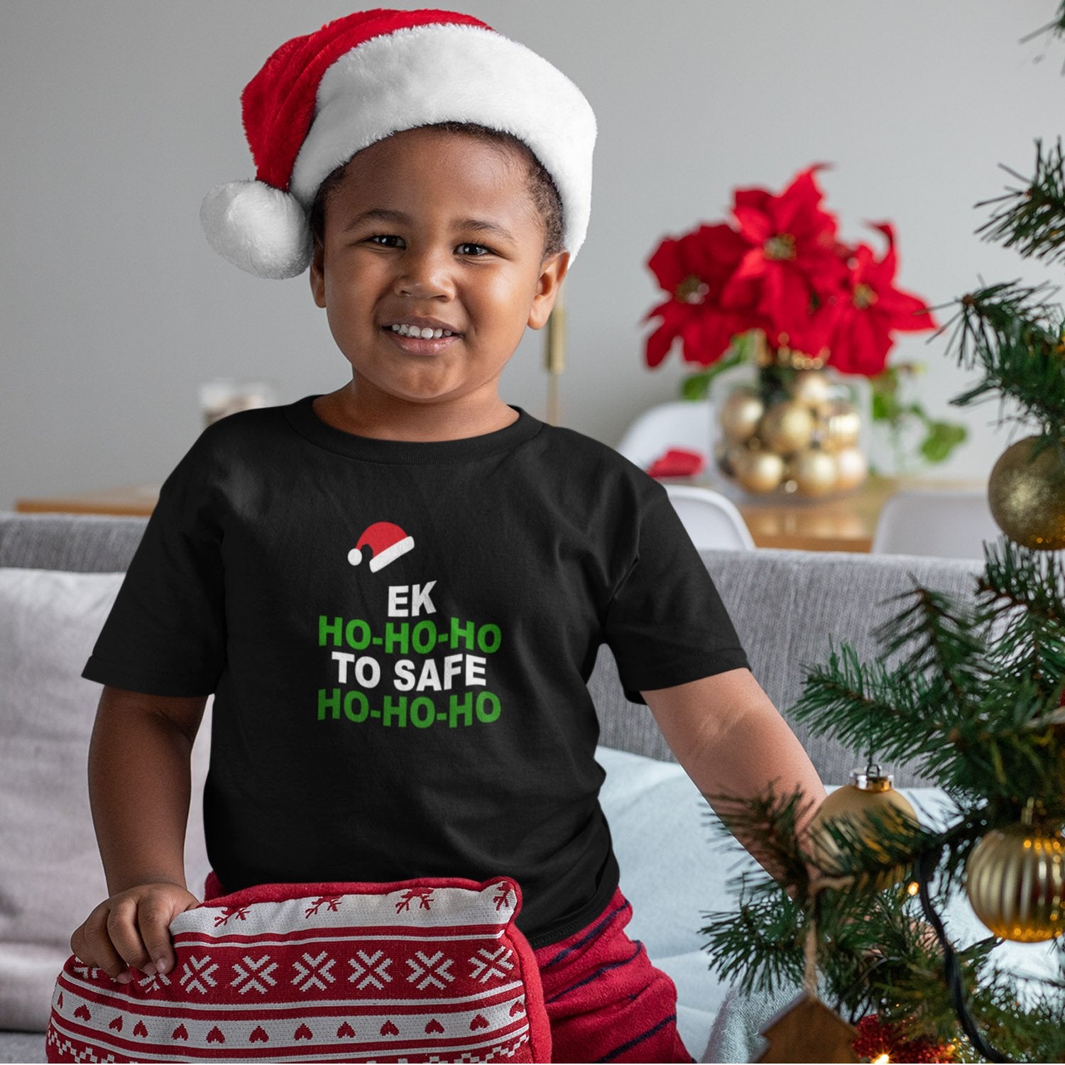 Ek Ho Ho Ho - Kids Round Neck Printed Tshirt - Shipping Globally!