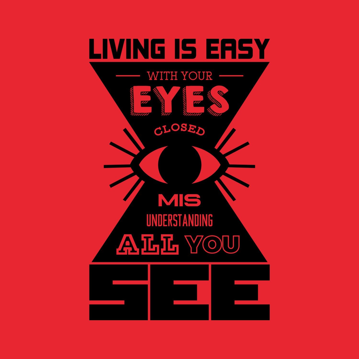 Eyes Closed - Shipping Globally!