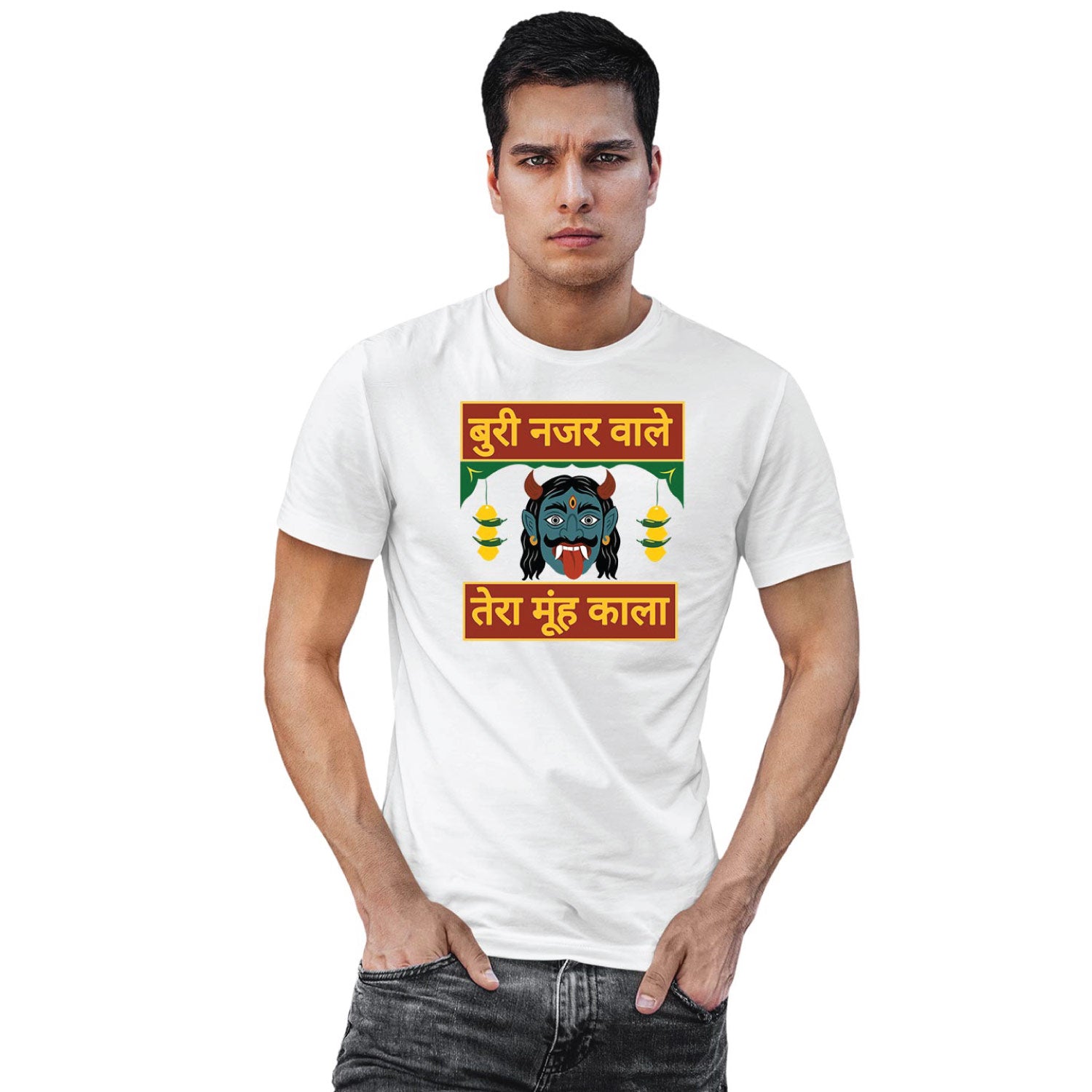 Buri Nazar Wale – Tantra Original Brand Since 1997 – Unisex Cotton Tee Everyday Wear - Shipping Globally!