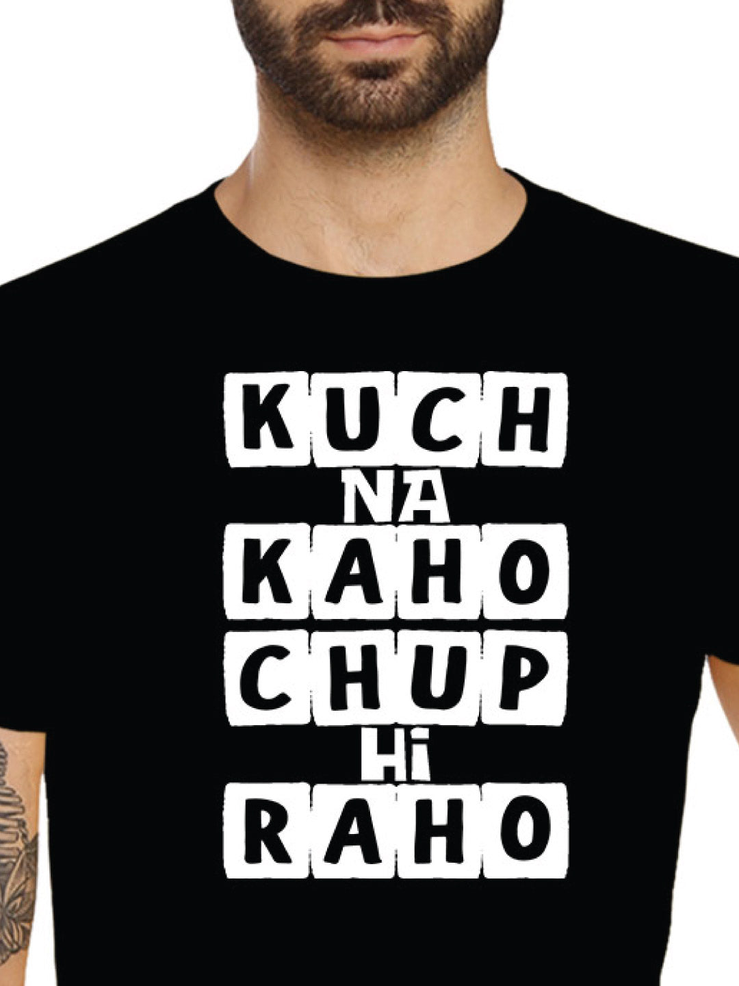 Kuch Na Kaho – Tantra Original Brand Since 1997 – Unisex Cotton Tee – Moody Everyday Wear - Shipping Globally!