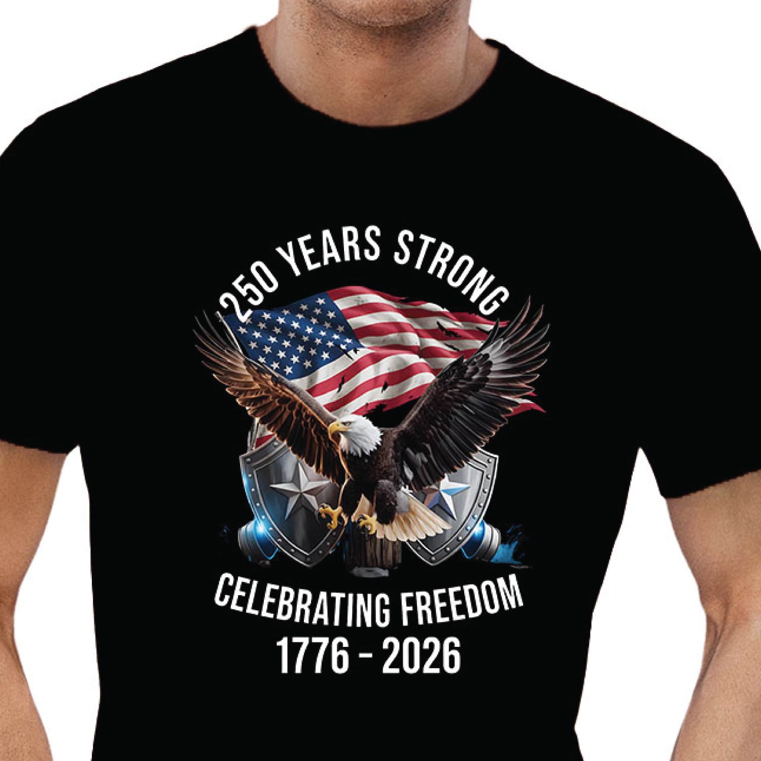 Tantra 250 Years Strong 1776-2026 Cotton Unisex T-Shirt Black Round Neck Everyday Casual Wear Original Since 1997 Shipping Globally
