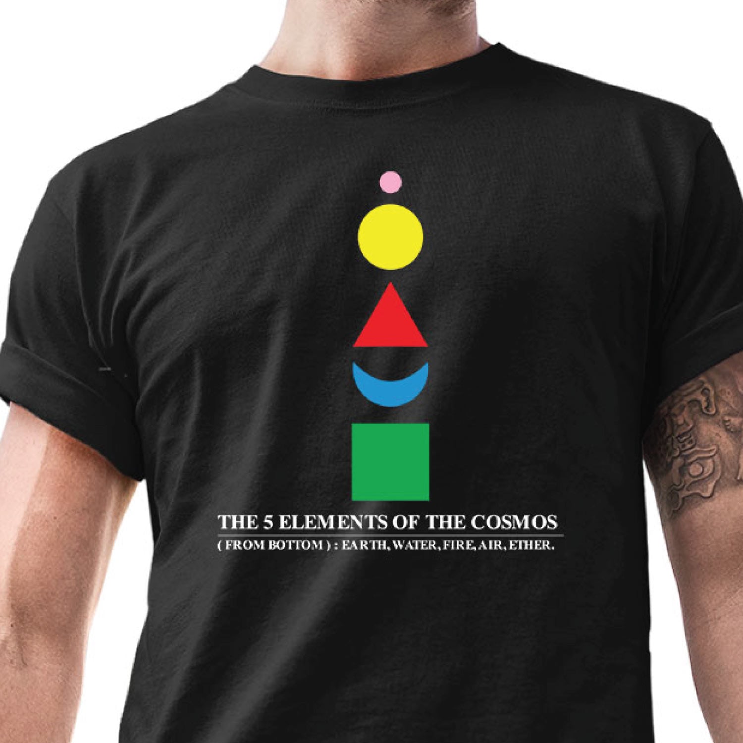 5 Elements of Cosmos – Tantra Original Since 1997 – Unisex Cotton Tee Everyday Wear – Shipping Globally!