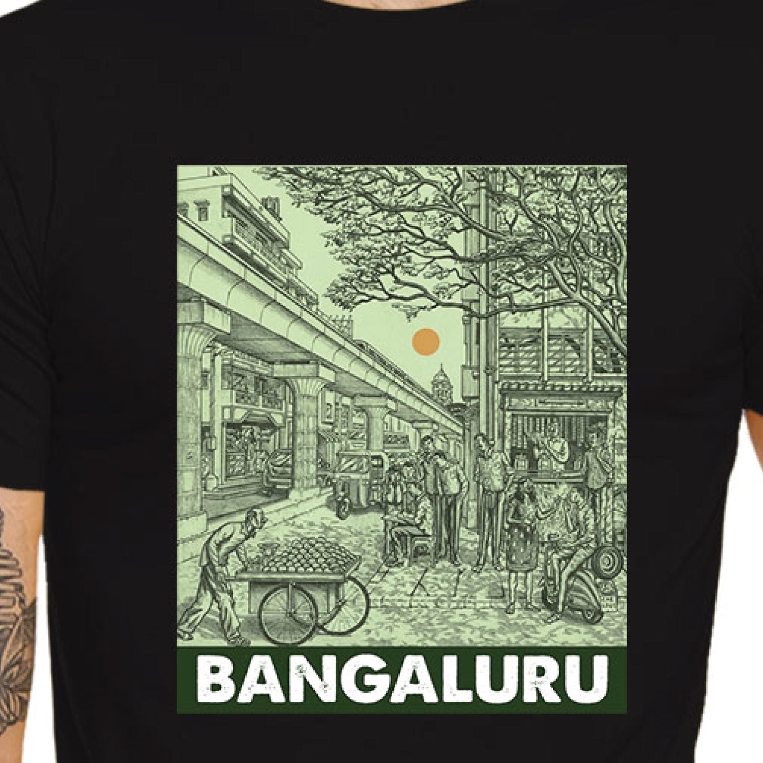Tantra Bengaluru City Graphic Cotton Unisex T Shirt Everyday Casual Wear Original Since 1997