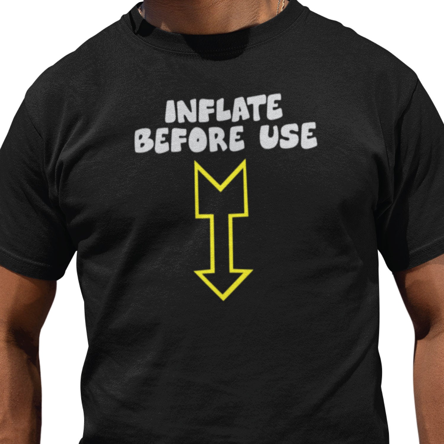 Inflate – Tantra Original Since 1997 – Unisex Cotton Tee Everyday Wear – Shipping Globally!