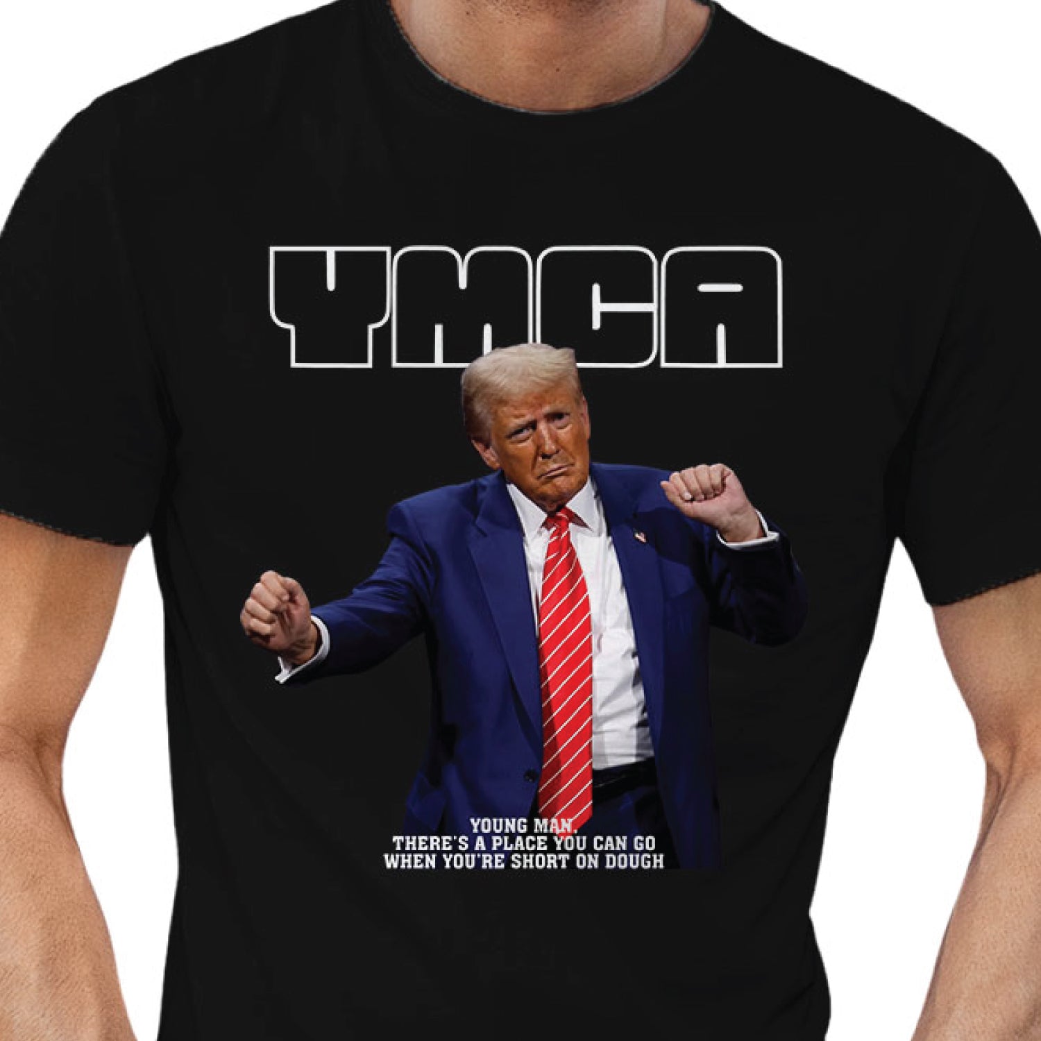 Tantra YMCA Trump Graphic Cotton Unisex T Shirt Casual Wear Original Since 1997 Shipping Globally