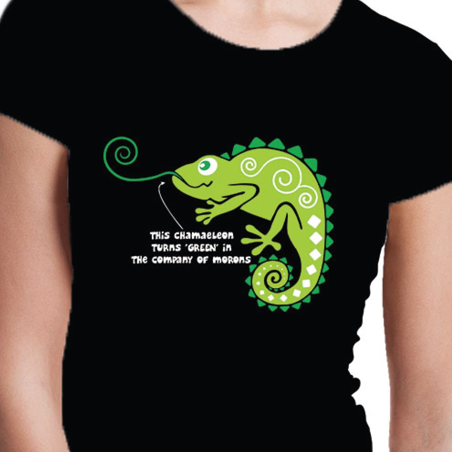 Tantra Lizard Moron Women’s Cotton T-Shirt Everyday Casual Wear Original Since 1997 Shipping Globally