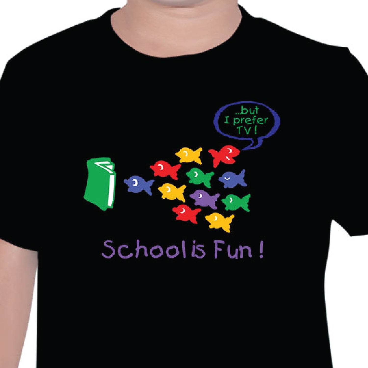 School Is Fun  Kids Tee Tantra Original Since 1997 – Cotton Tee Everyday Wear – Shipping Globally!