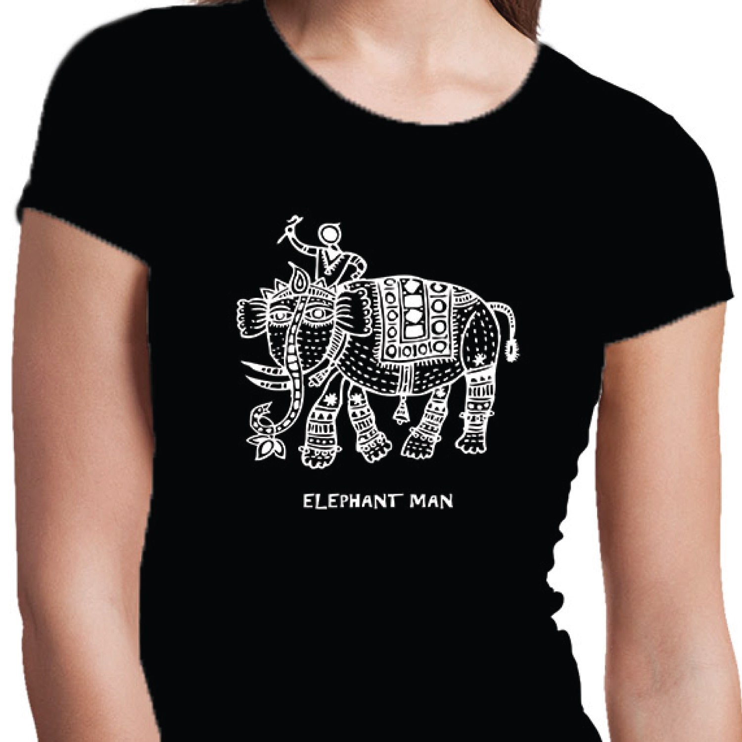 Tantra Elephant Man Women’s Cotton T-Shirt Everyday Casual Wear Original Since 1997 Shipping Globally